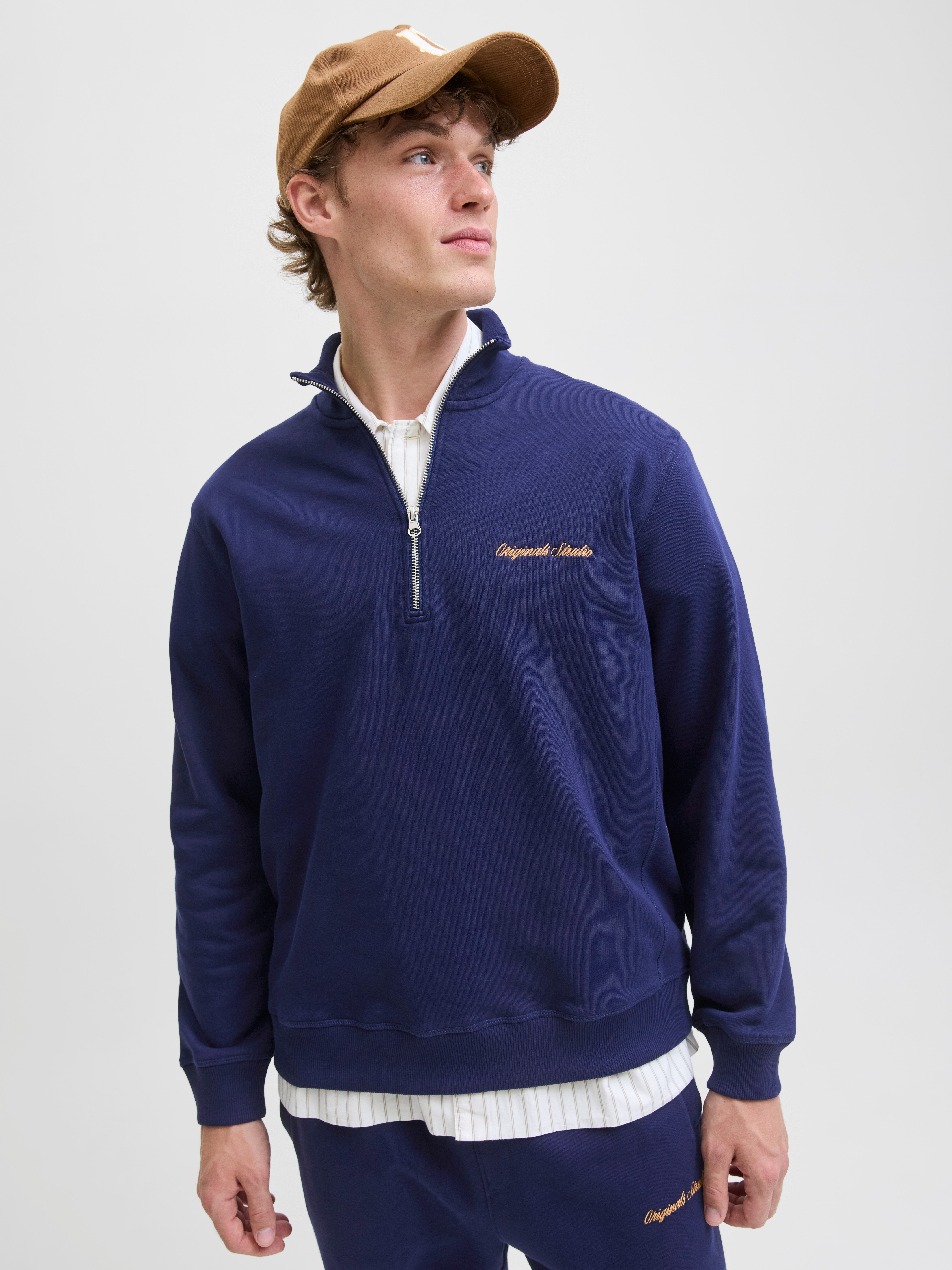 Jack & Jones Sweatshirt JORNORREBRO EMB SWEAT HIGH NECK SN