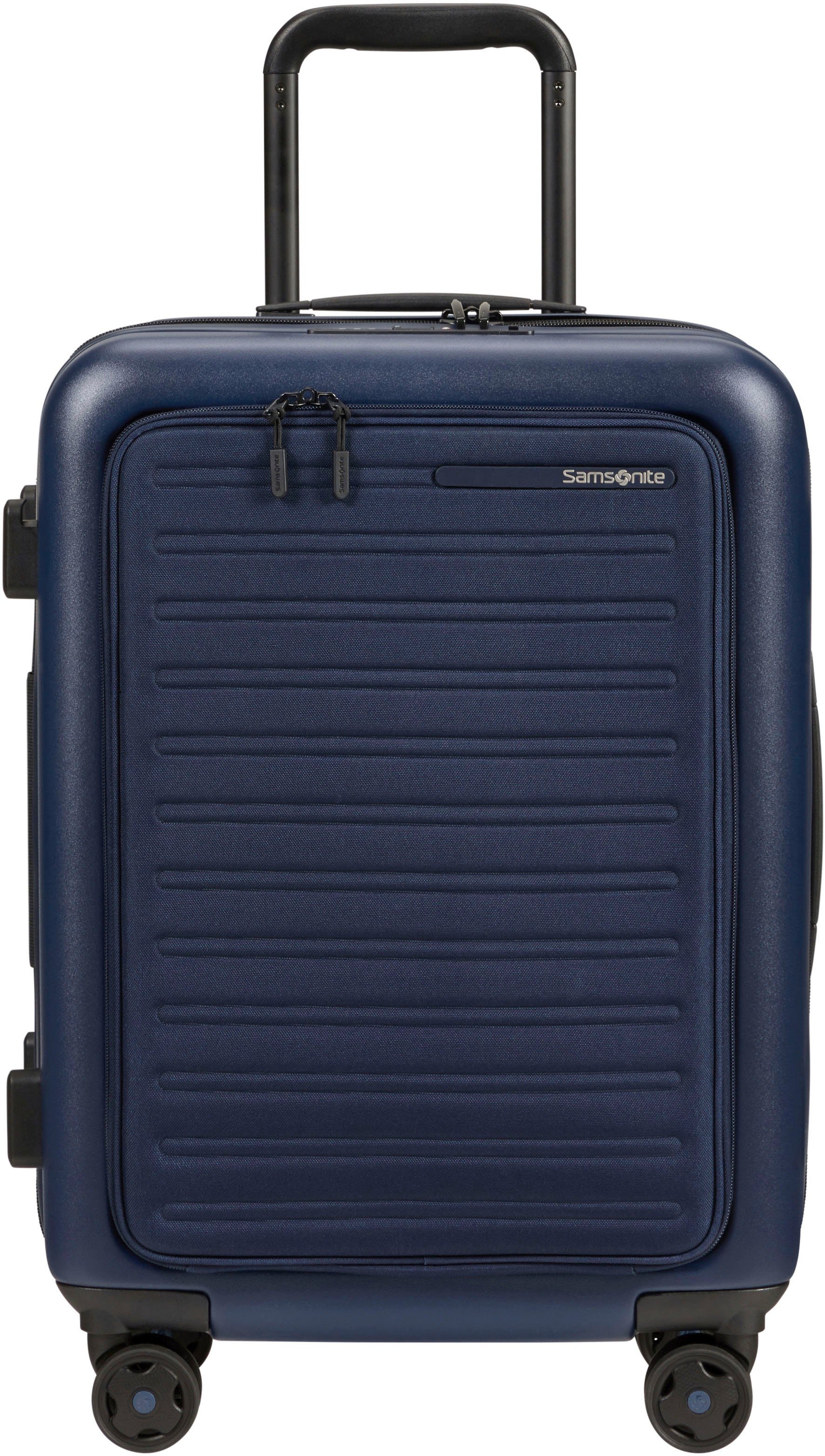 Samsonite Hardshell-trolley STACKD 55 Handbagagekoffer reiskoffer rits-laptopvak USB-poort