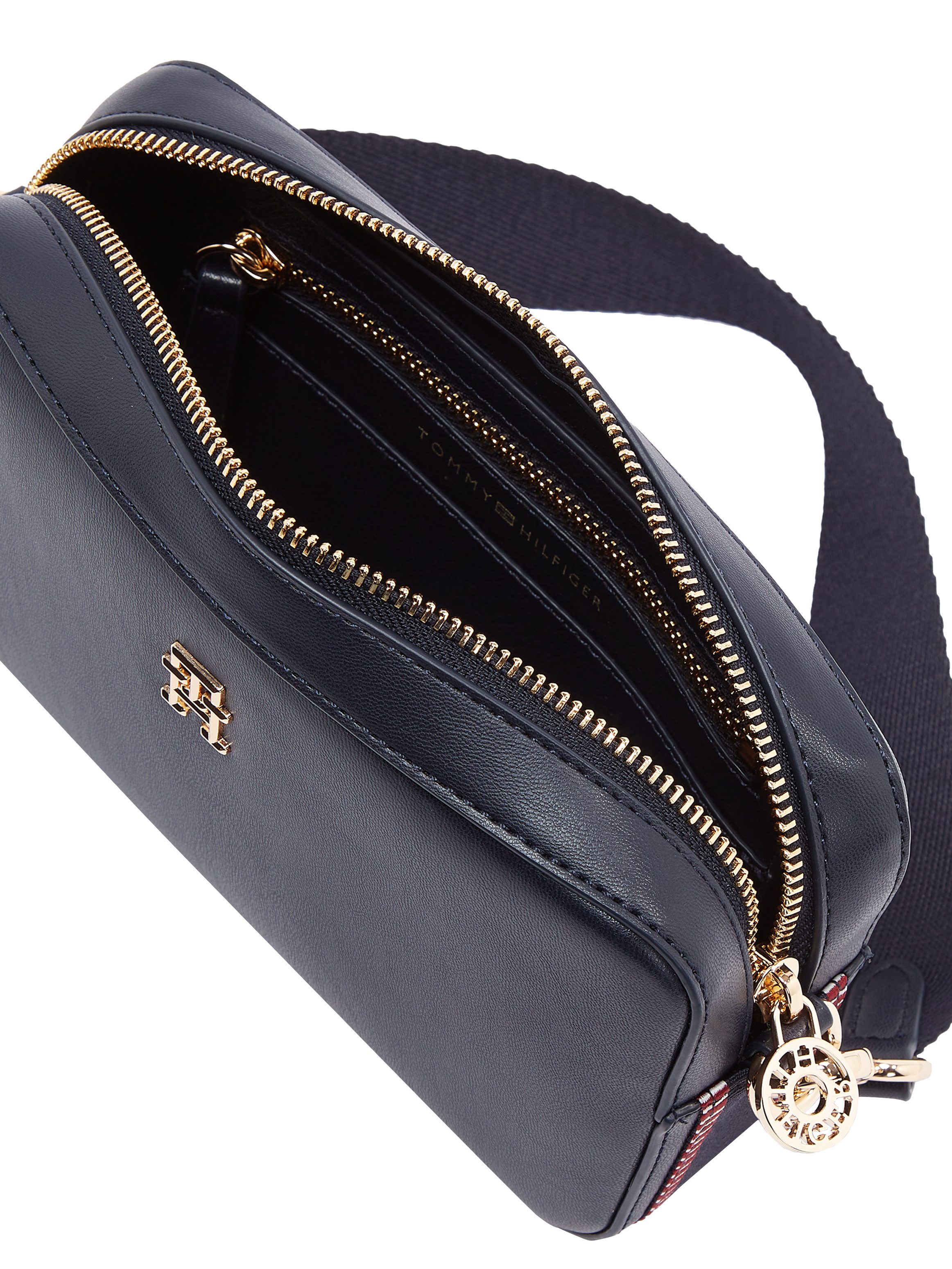 Tommy Hilfiger Schoudertas TH DISTINCT CAMERA BAG CORP dames handtas schoudertas mini tas met th-label