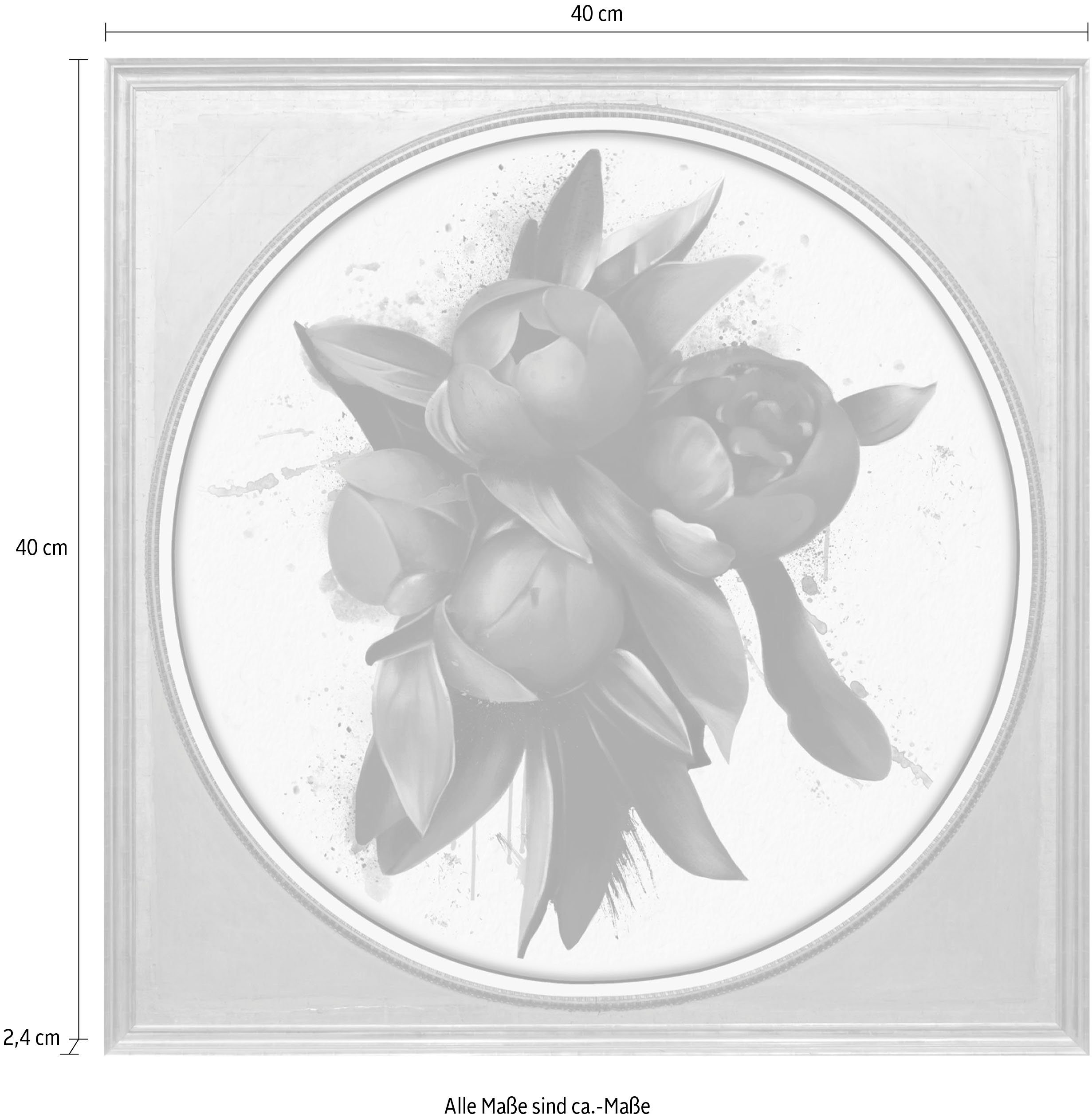 queence Artprint op acrylglas Bloemen Fine Art-print in galeriekwaliteit