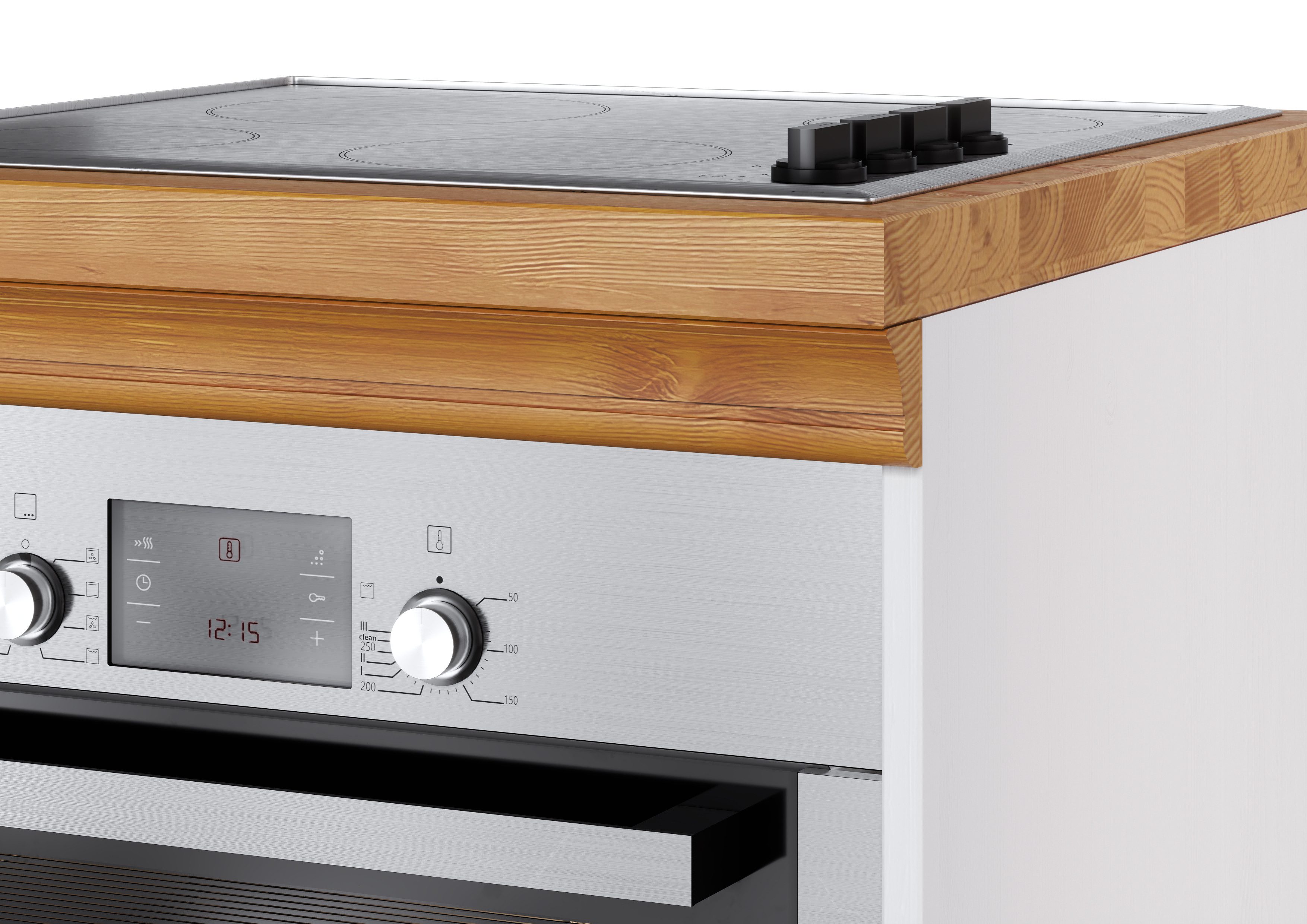 Home affaire Ombouwkast voor oven Rügen Breedte 60 cm, massief grenen, nismaat fornuis B/D/H 56,7/54,2/60,5 cm