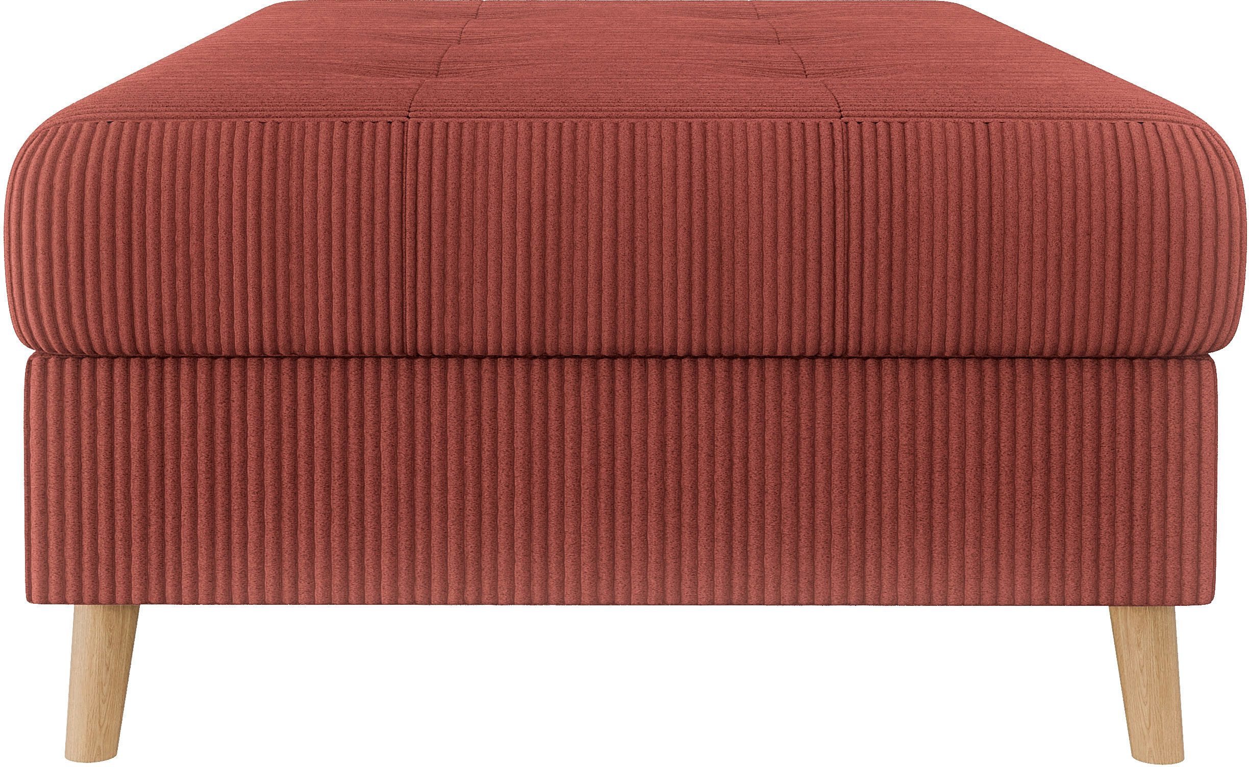 Home affaire Hocker CHARRE XXL, stiksel in het zitgedeelte, afmetingen: B/D/H: 118/73/40 cm