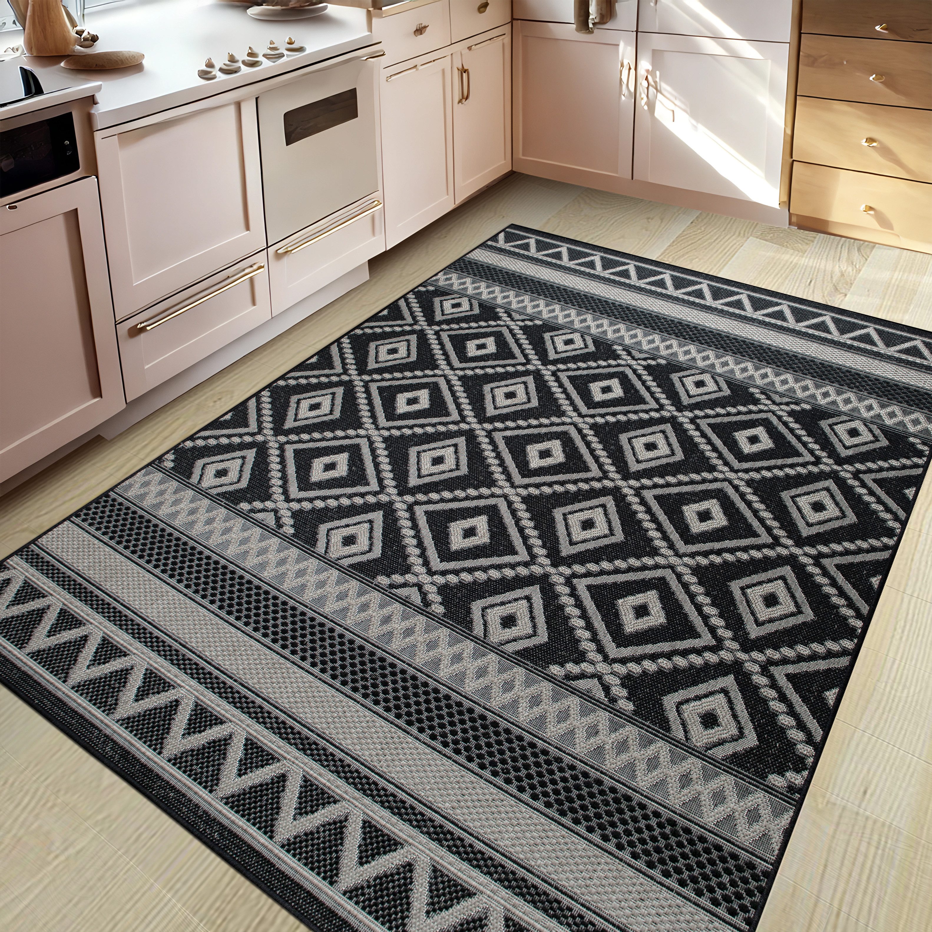 my home Vloerkleed Toronto is ook als loper verkrijgbaar Geschikt voor binnen en buiten, sisal-look, weerbestendig & uv-bestendig, boho