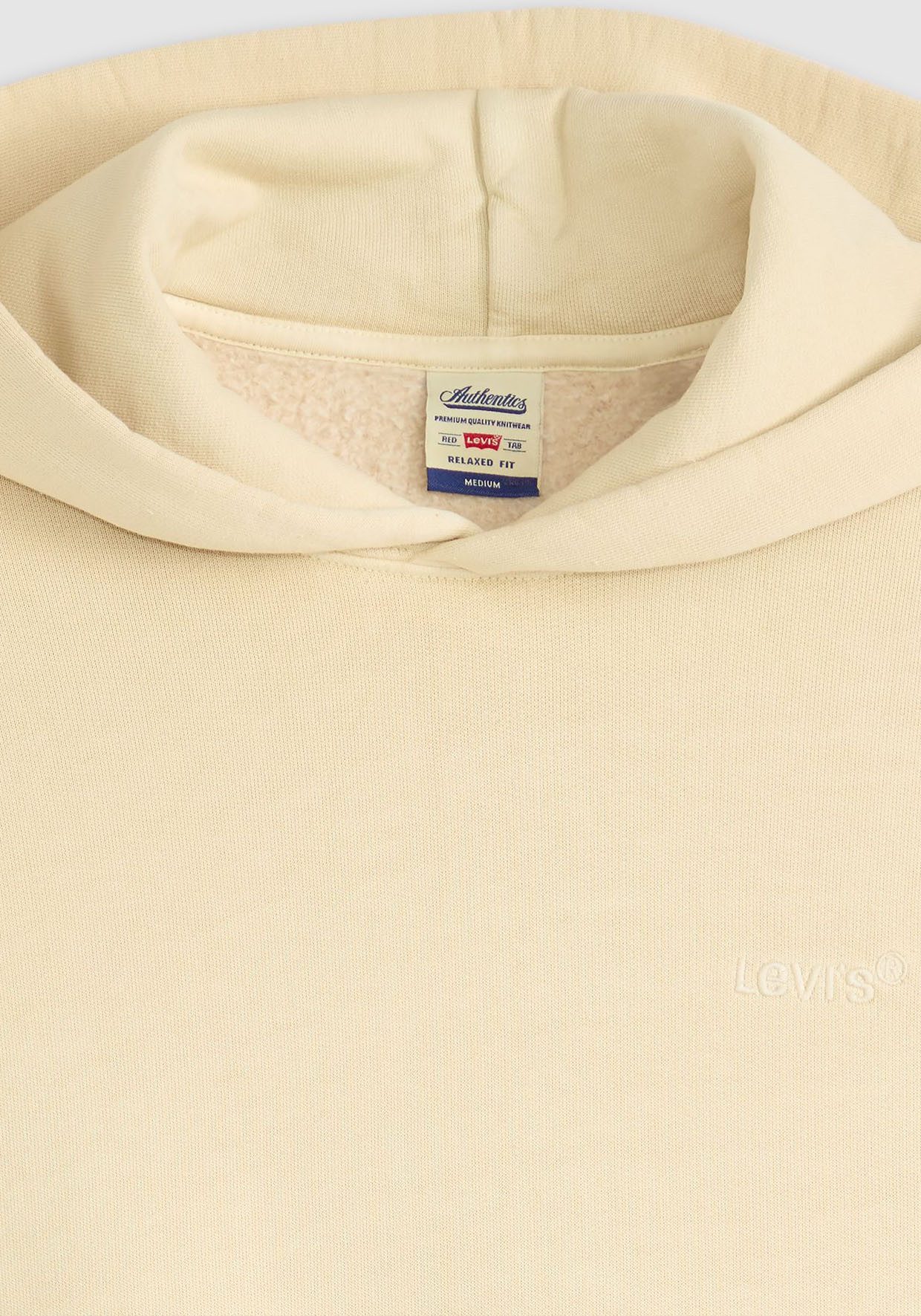 Levi's® Hoodie THE AUTHENTIC HOODIE met kleine ton-sur-ton logo-borduursel op de borst