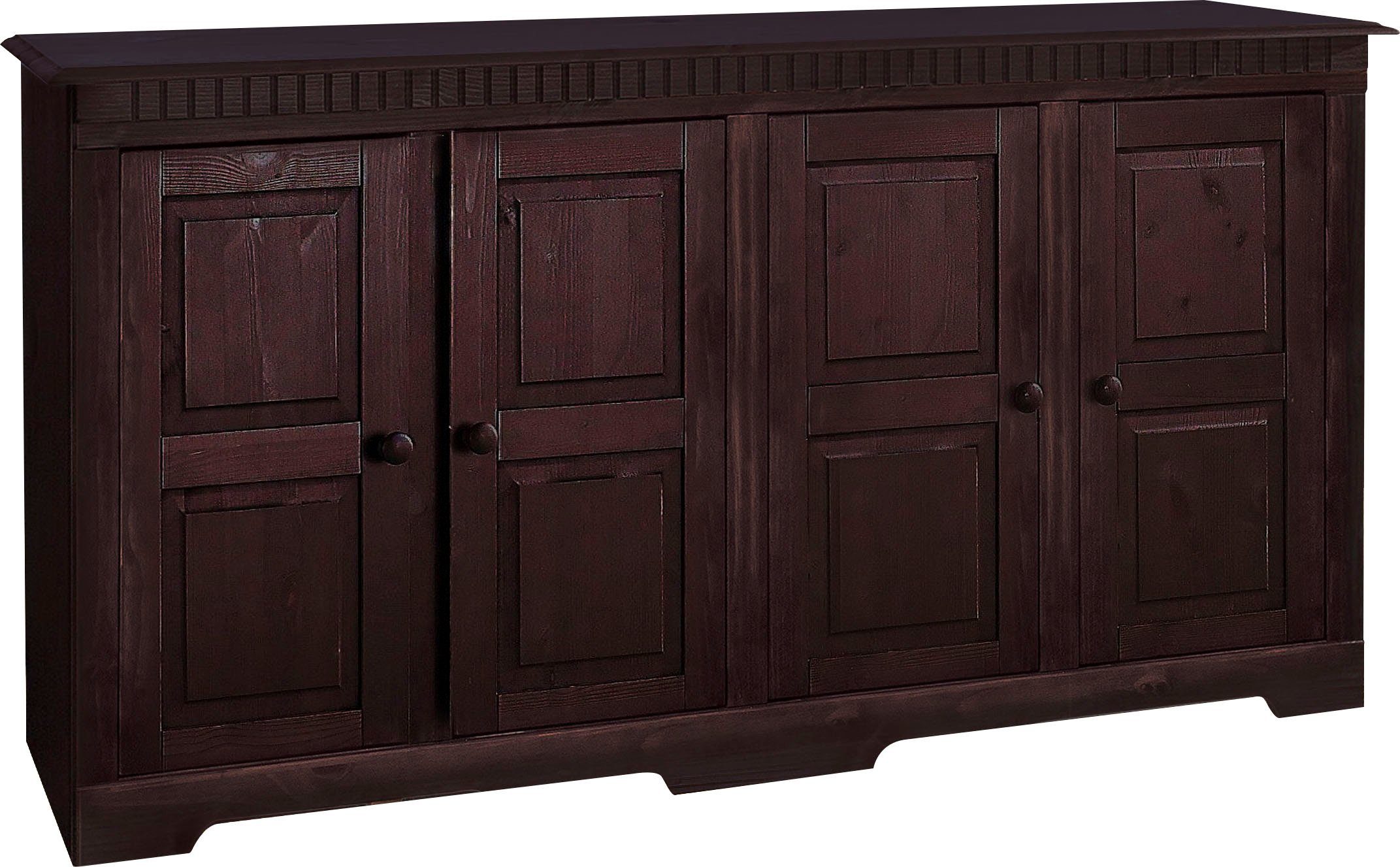 Home affaire Dressoir Lisa Commode van massief dennenhout, breedte 158,5 cm