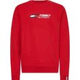 tommy sport sweatshirt essentials crew rood