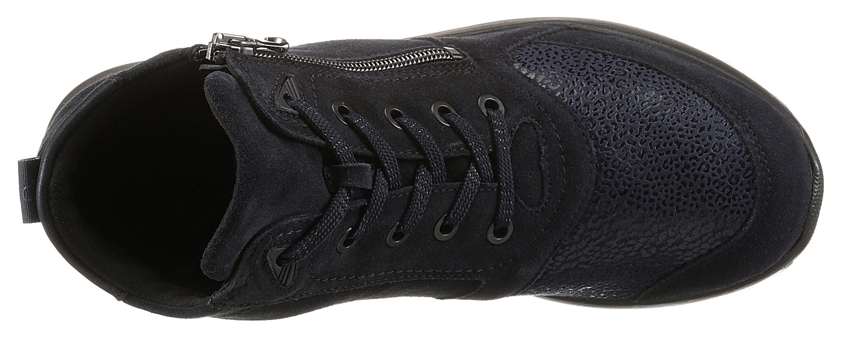 Waldläufer Hoge veterschoenen HIROKO SOFT , sleehakboots, comfortschoen, comfortabele schoen met orthotritt, g-breedte