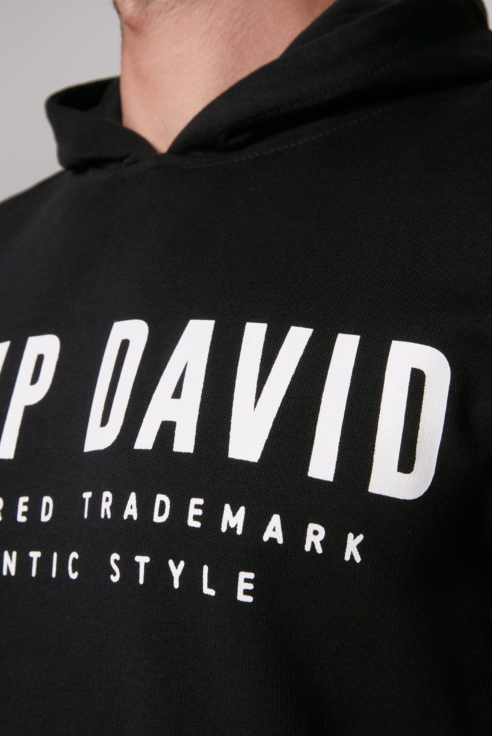 CAMP DAVID Hoodie met logoprint