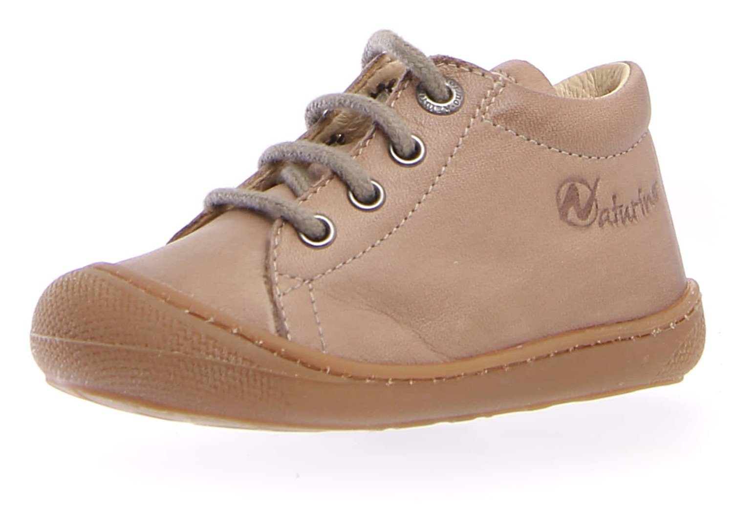 Naturino Babyschoentjes Cocoon Babyschoen, veterschoen met leren voering, maat sjabloon te...