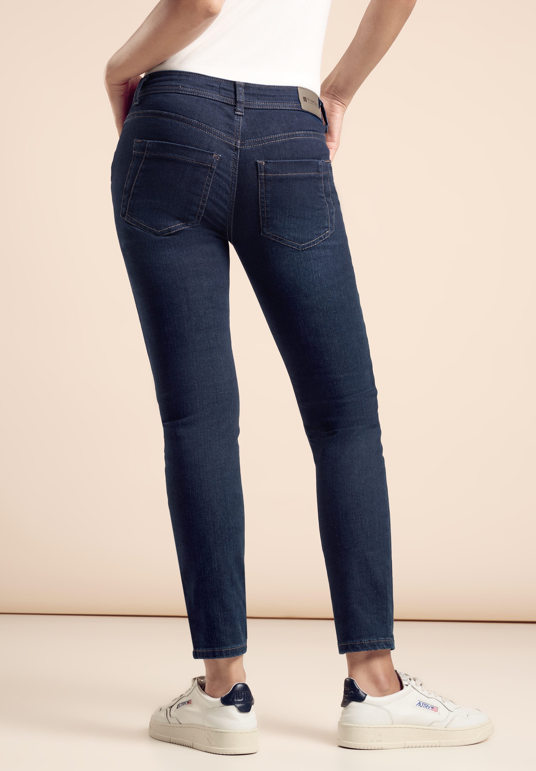 STREET ONE Slim fit jeans York in five-pocketsstijl