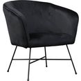 homexperts fauteuil izzy met verschillende overtrekken en elegant frame zwart