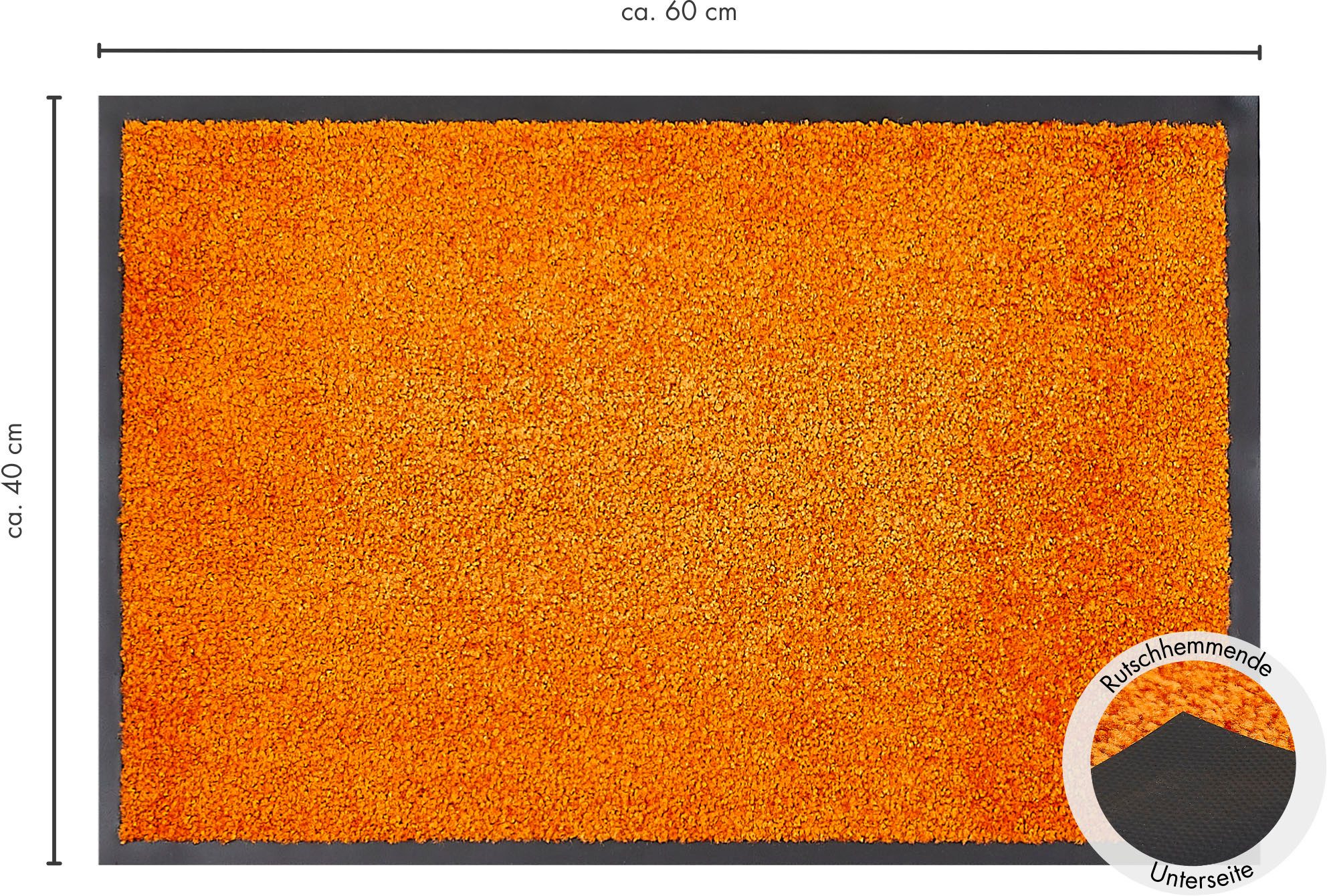 my home Mat Fresh Step, Made in Belgium voor de entree, effen kleuren, antislip, robuust, wasbaar