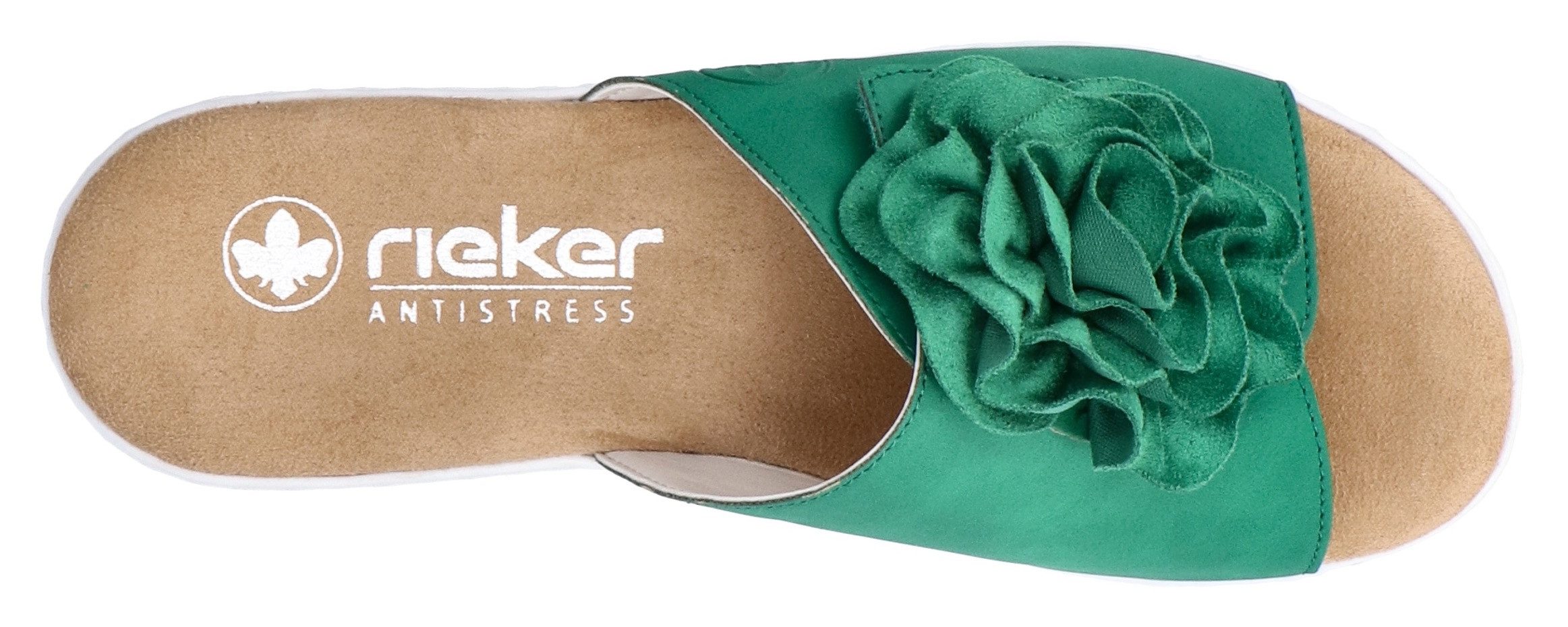 Rieker Slippers , zomerschoen, poolslide, strandschoen, sleehak, met klittenbandsluiting