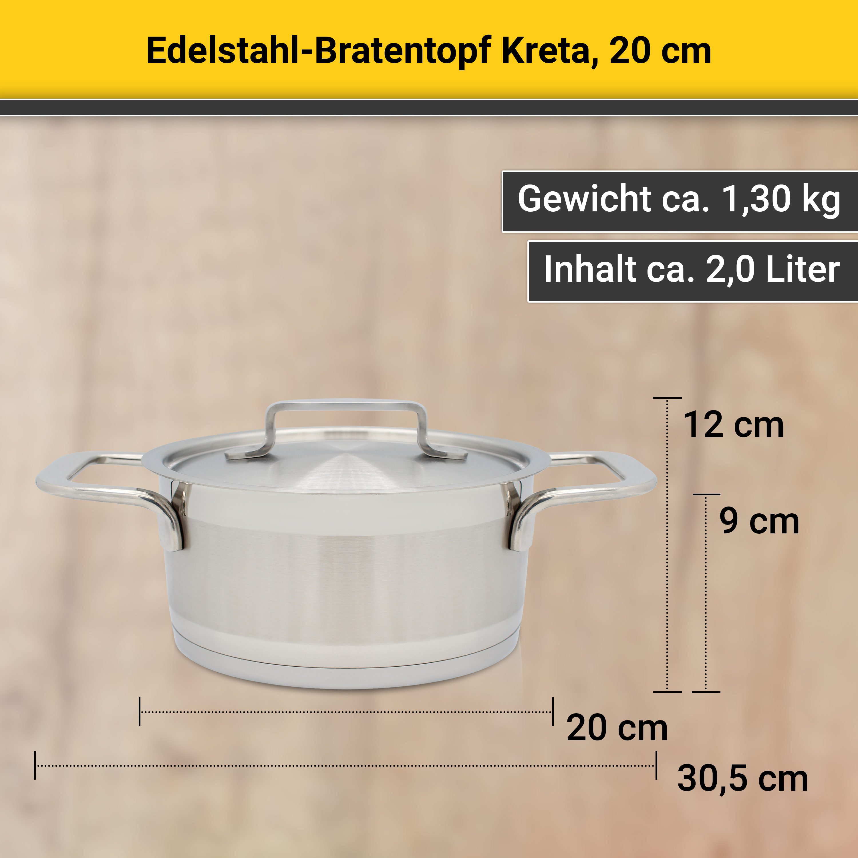 Krüger Braadpan Kreta Inductie