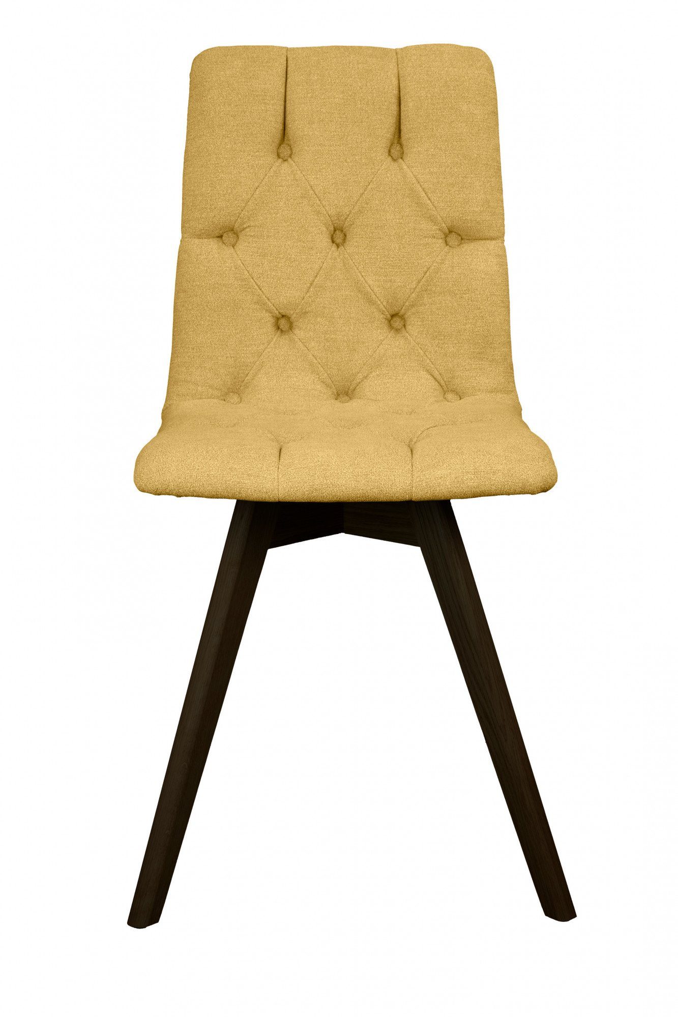 andas Eetkamerstoel Rania met massief houten poten (set, 2 stuks)