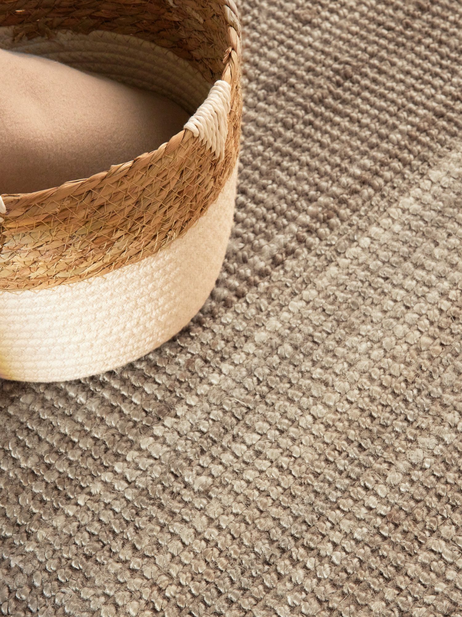 HANSE Home Vloerkleed Jaipur jute tapijt, als loper en rond 100% natuurlijke vezel, duurzaam, woonkamer, eetkamer, slaapkamer, grs