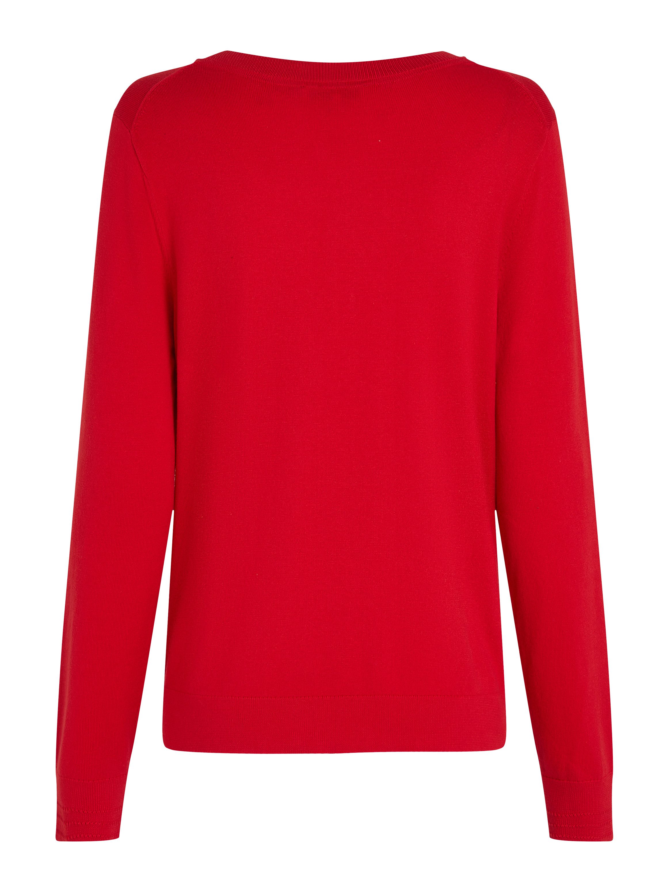 Tommy Hilfiger Trui met V-hals met logoborduursel