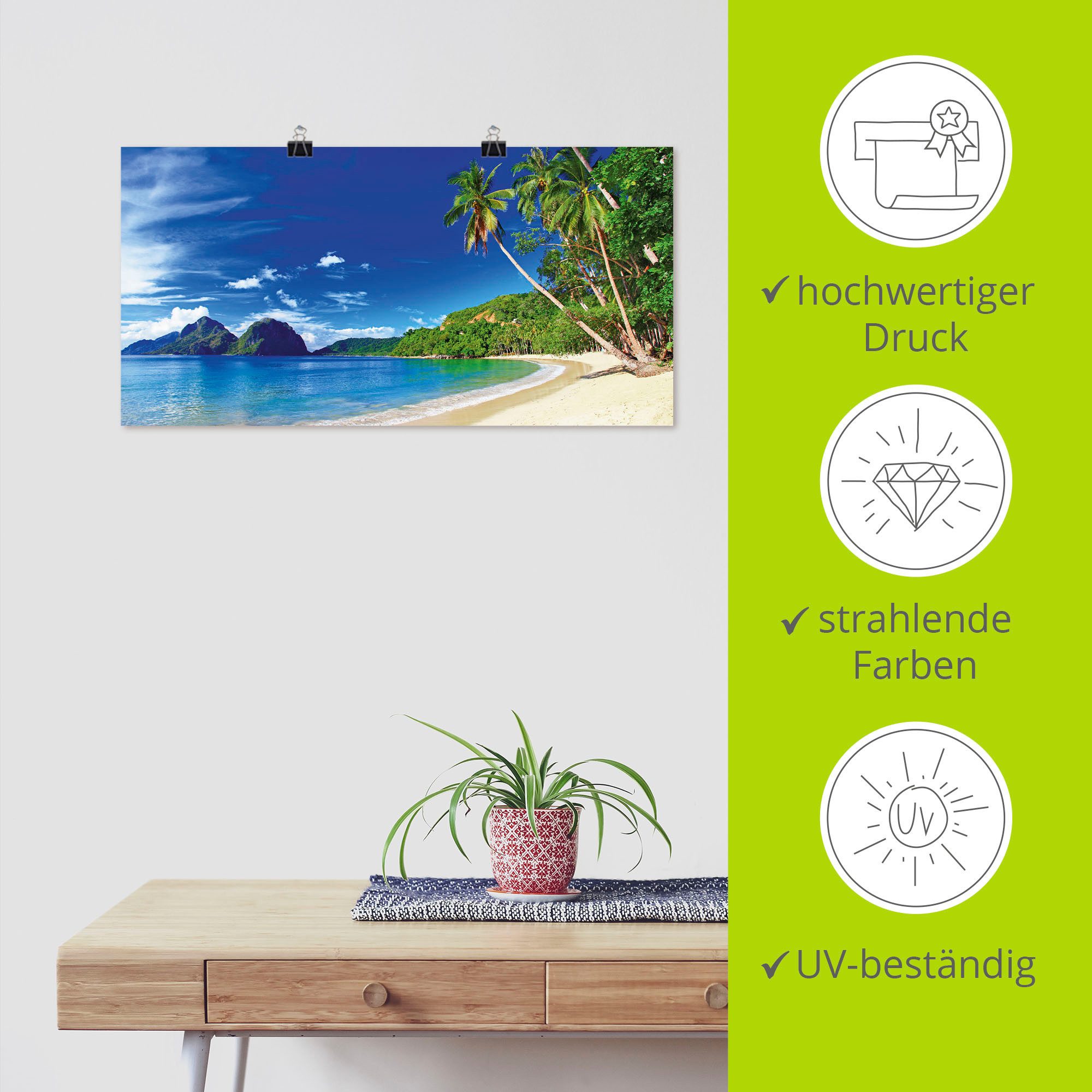 Artland Artprint Paradijs als artprint op linnen, poster, muursticker in verschillende maten