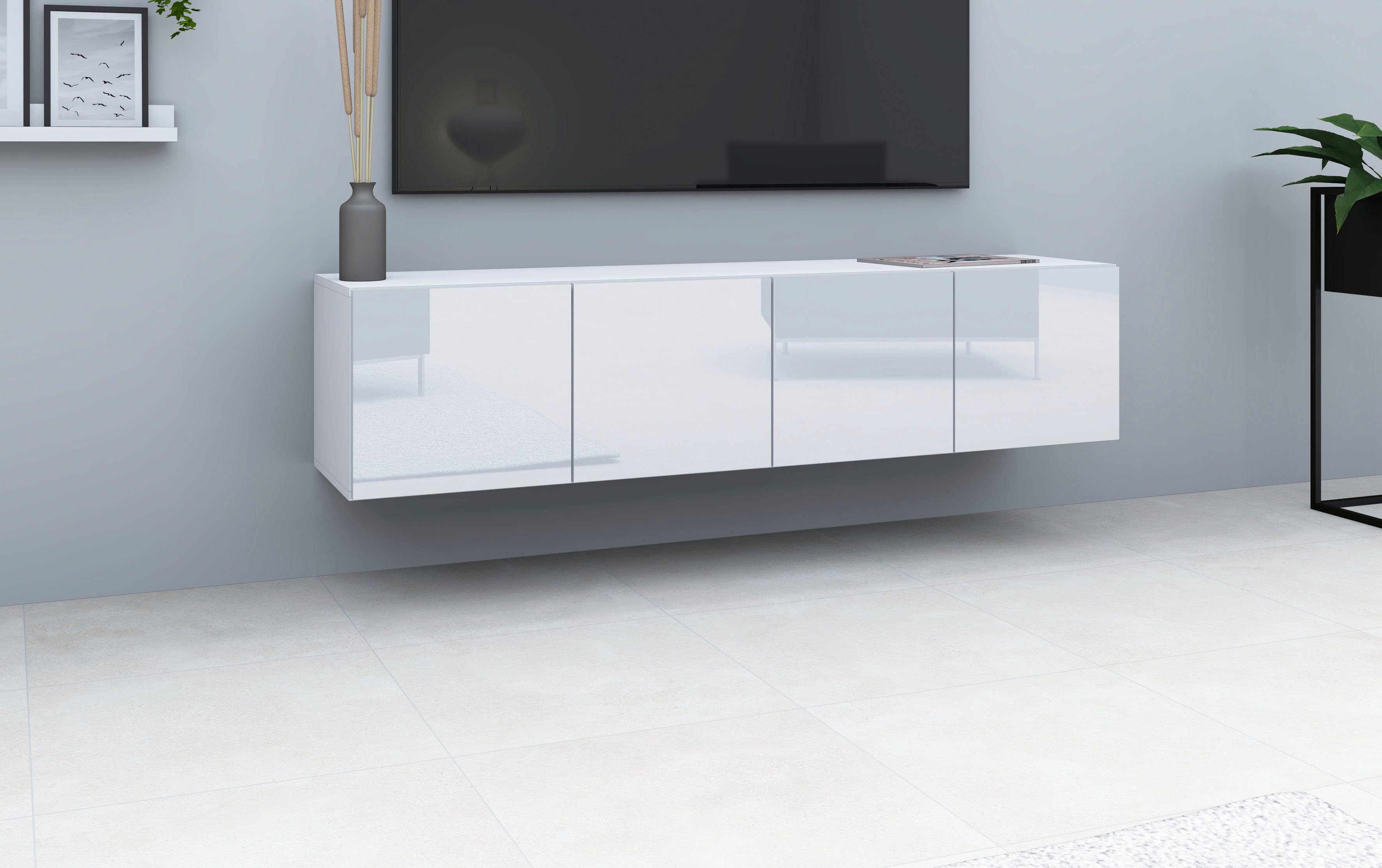 borchardt Möbel Tv-meubel Vaasa Breedte 152 cm, alleen hangend