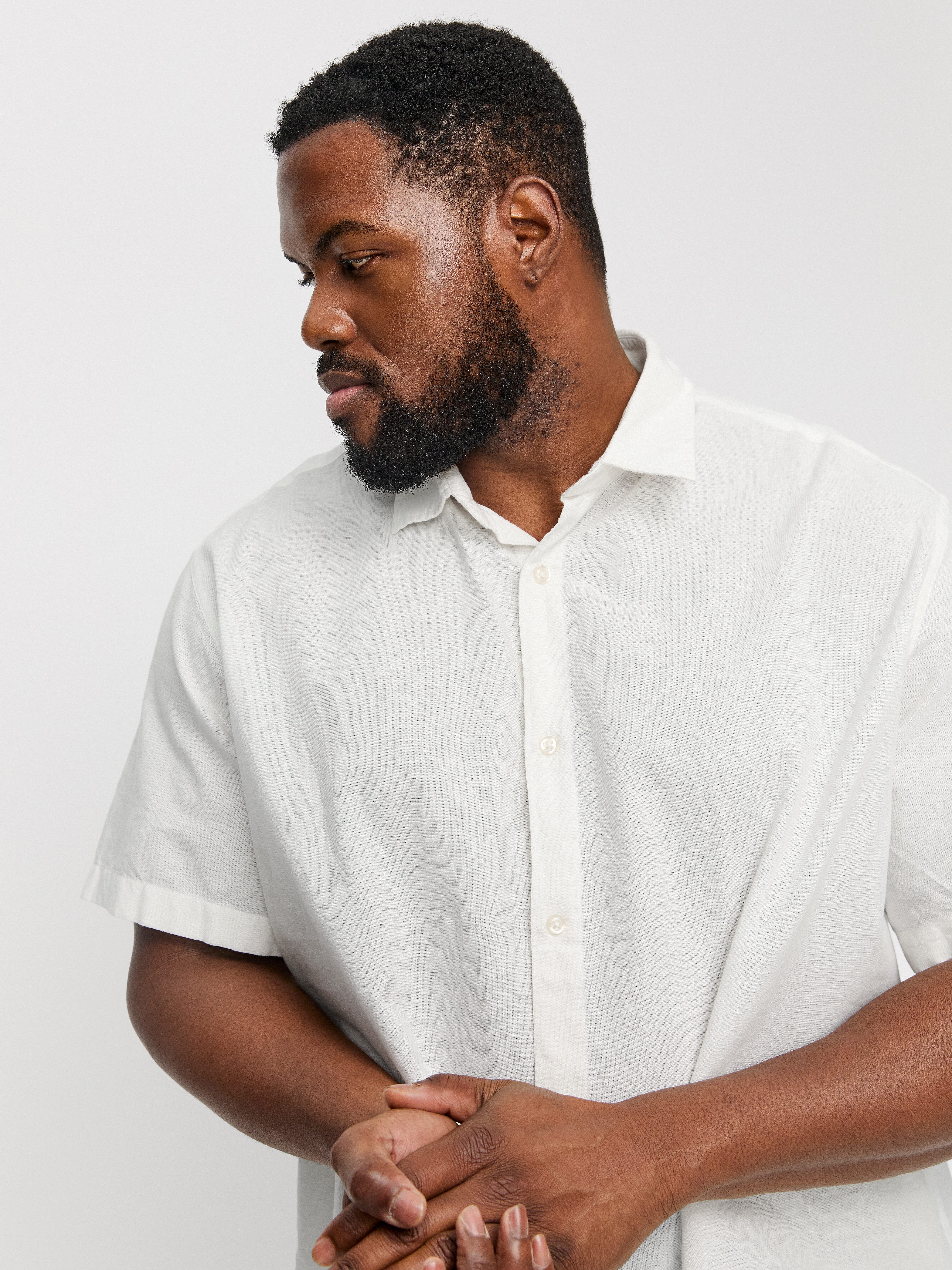 Jack & Jones PlusSize Overhemd met korte mouwen JJEBREEZE SHIRT SS SN PLS