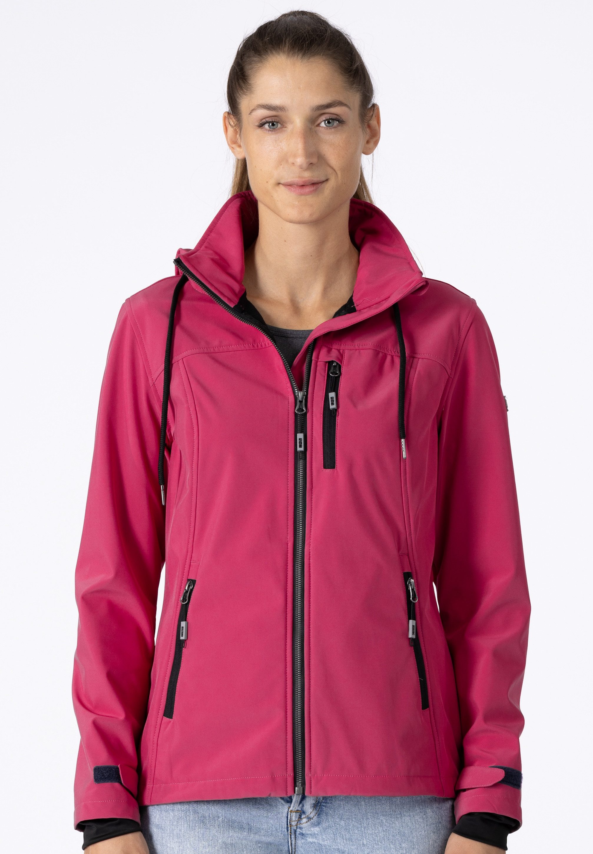 DEPROC Active Softshell-jack DECORAH PEAK V WOMEN met afneembare capuchon