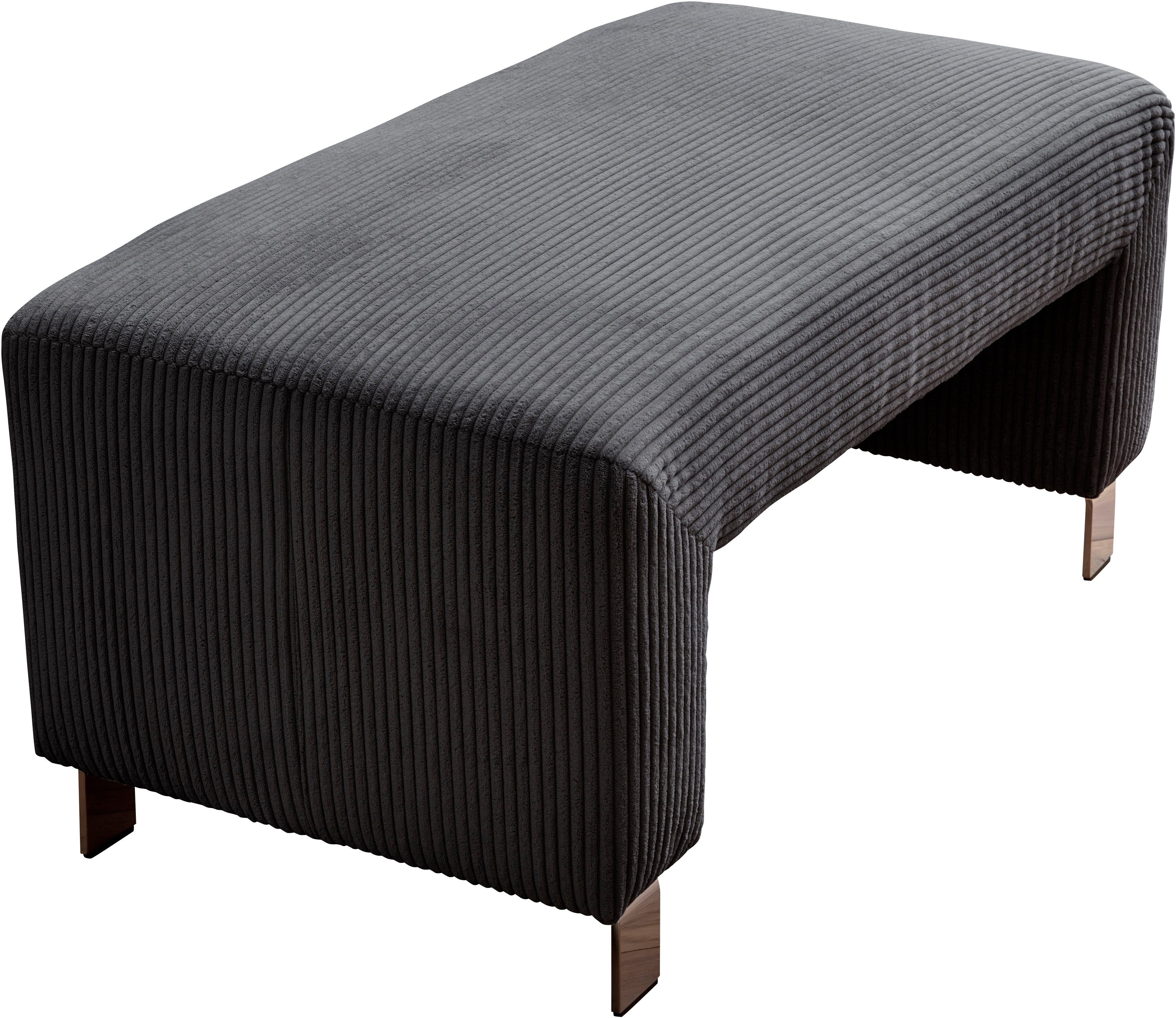 exxpo - sofa fashion Hocker Intenso, poef, modern, keuze uit leer of textiel hoge bodemvrijheid, vrij in de ruimte te plaatsen, hoog zitcomfort