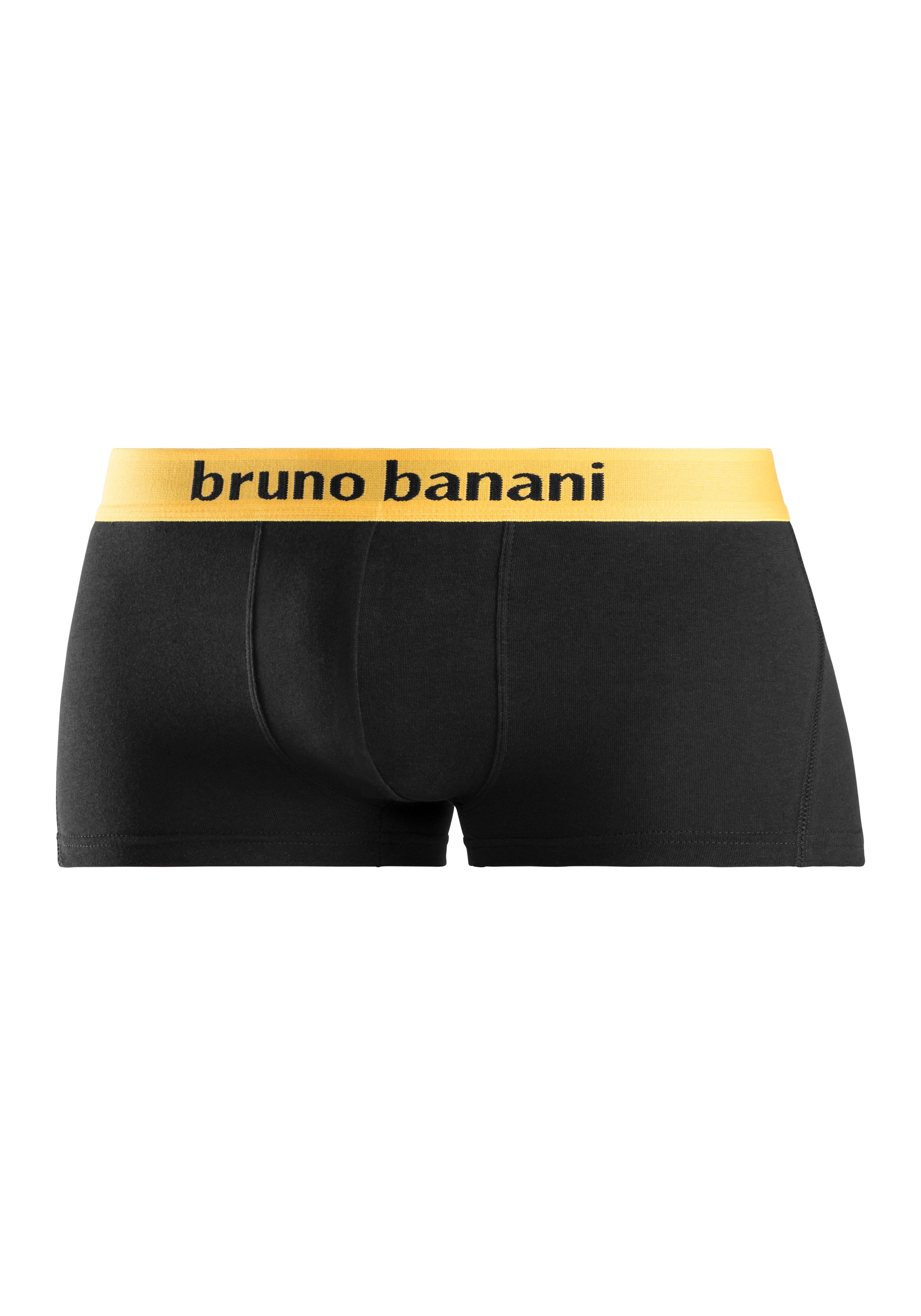 Bruno Banani Hipster strak zittende boxershorts met logo webband van katoenmix (set, 4 stuks)