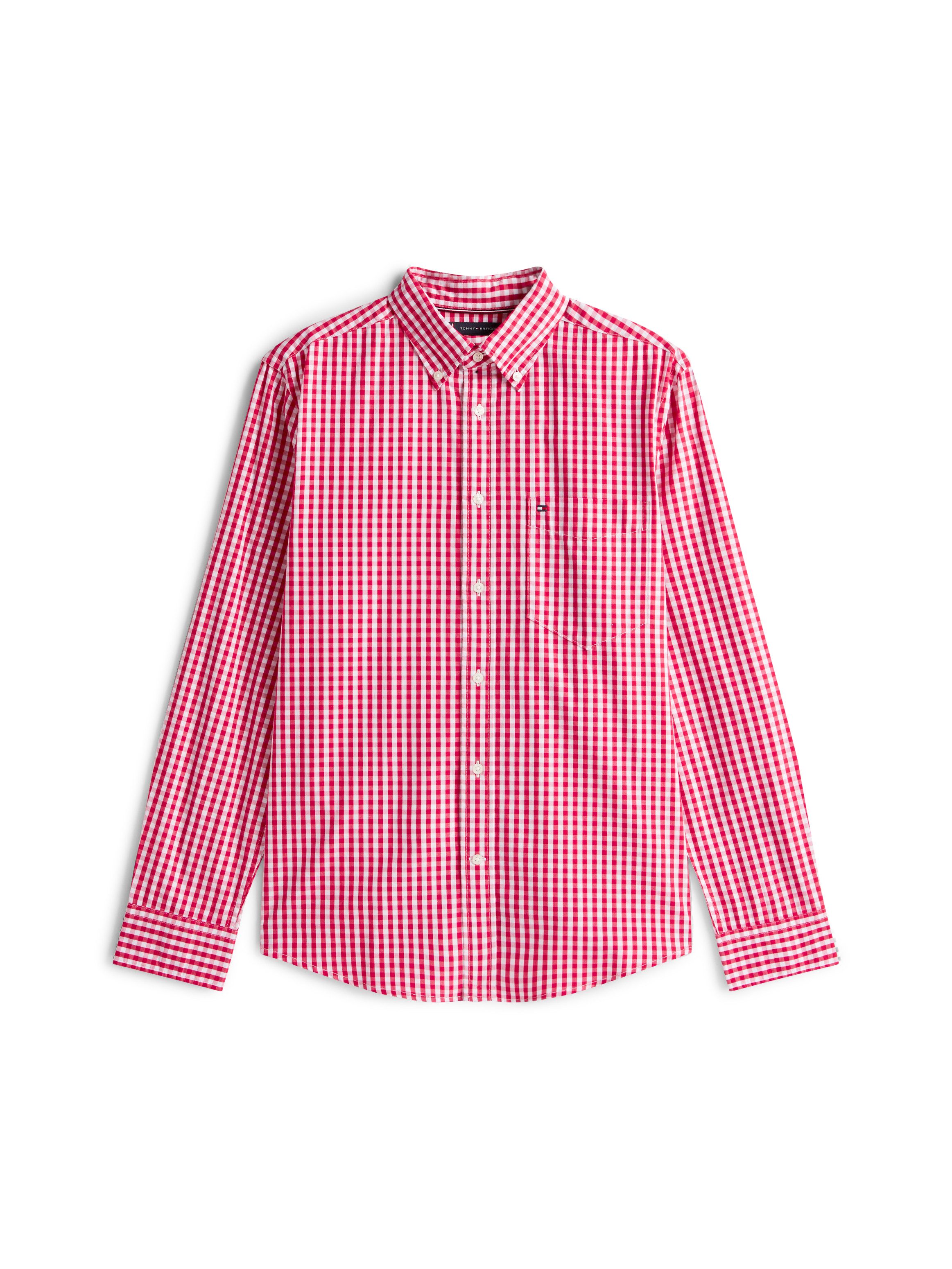Tommy Hilfiger Overhemd met lange mouwen FLEX POPLIN GINGHAM SHIRT