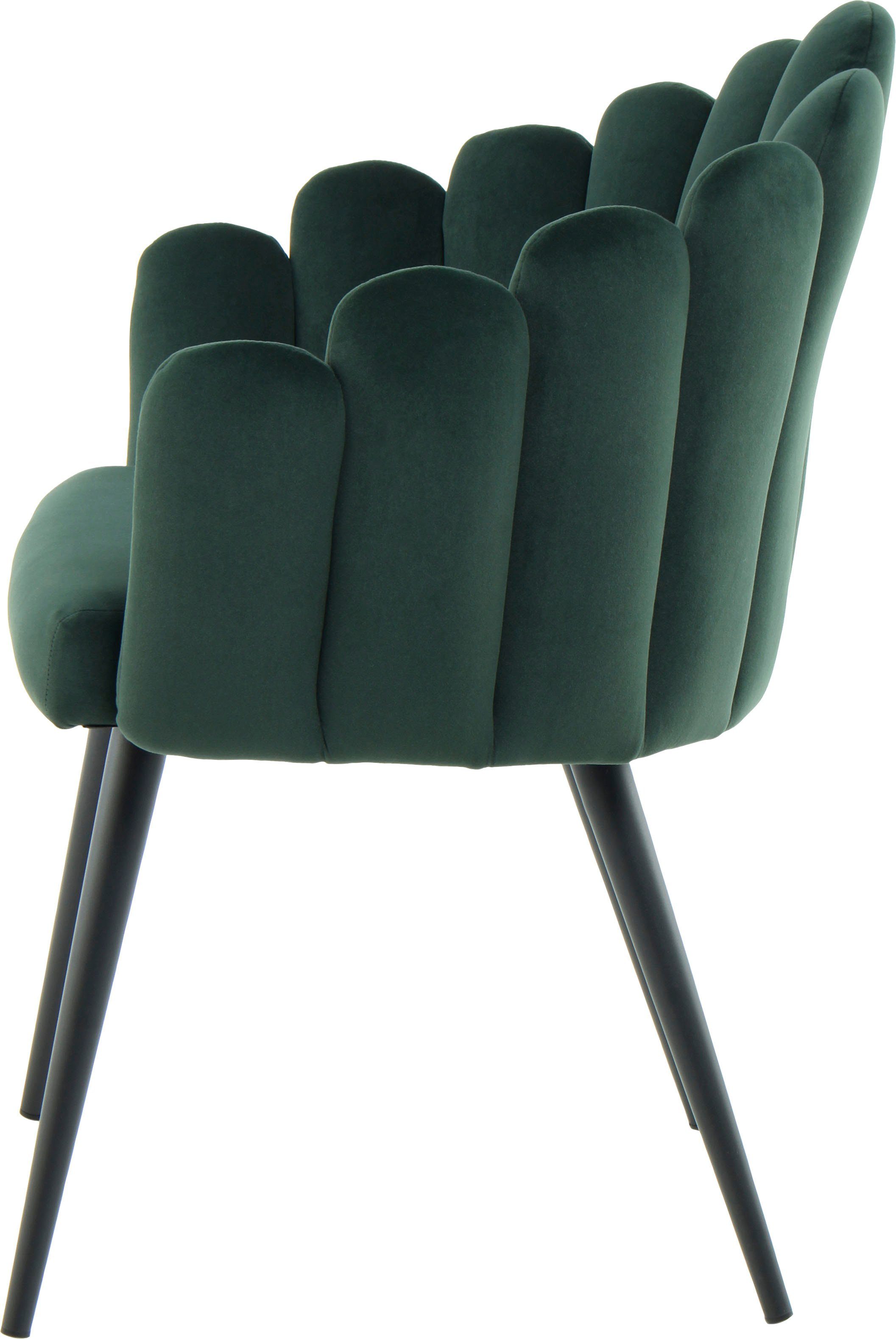 Kayoom Stoel Jeane 625, met fluweelzachte bekleding, comfortabel en gezellig fluweelzachte bekleding, modern, comfortabel en gezellig, met fluweelzachte bekleding (1 stuk)