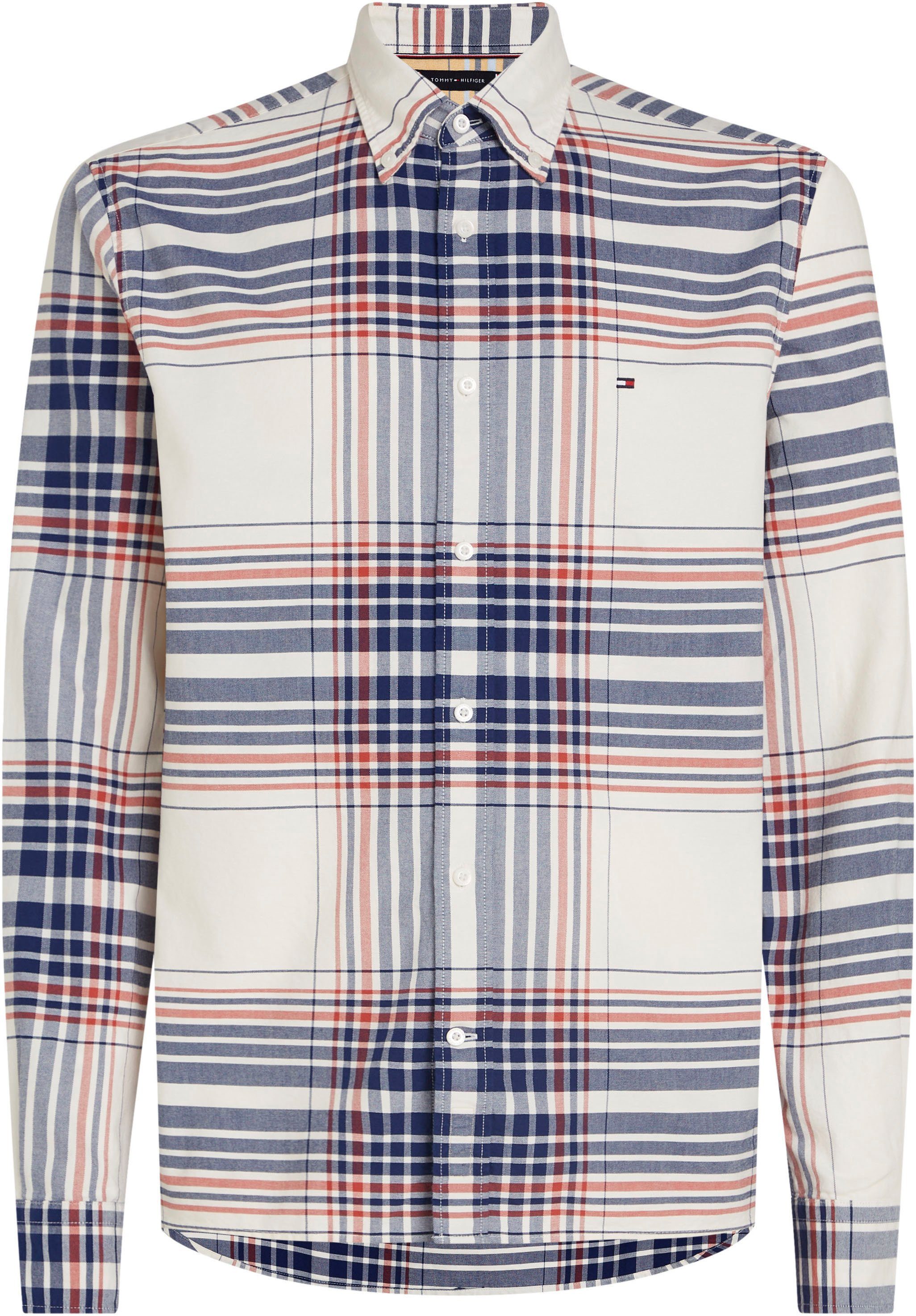 Tommy Hilfiger Overhemd met lange mouwen XL OXFORD CHECK RF SHIRT