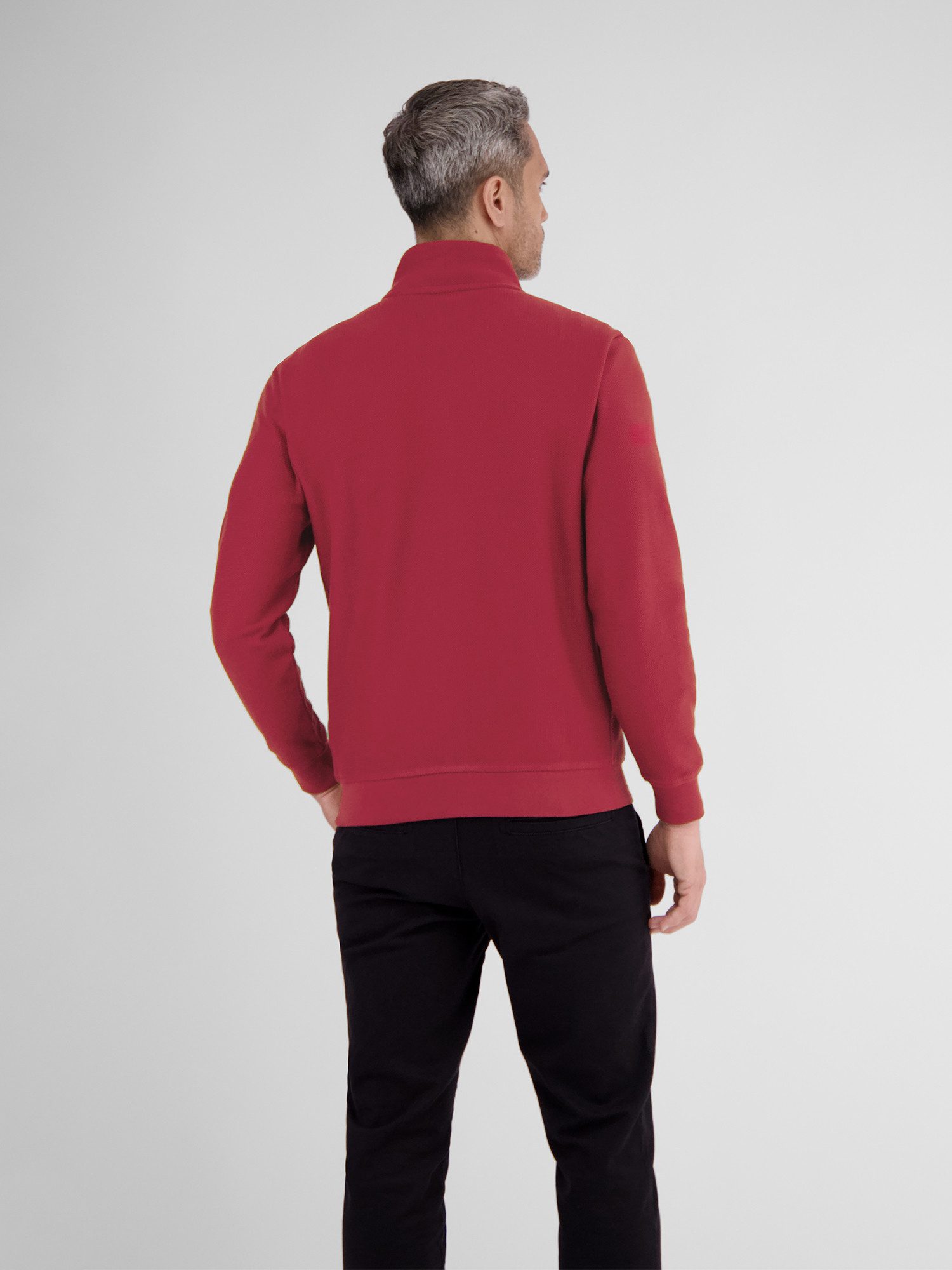 Lerros Sweatvest LERROS sweatshirt jack in structuurkwaliteit
