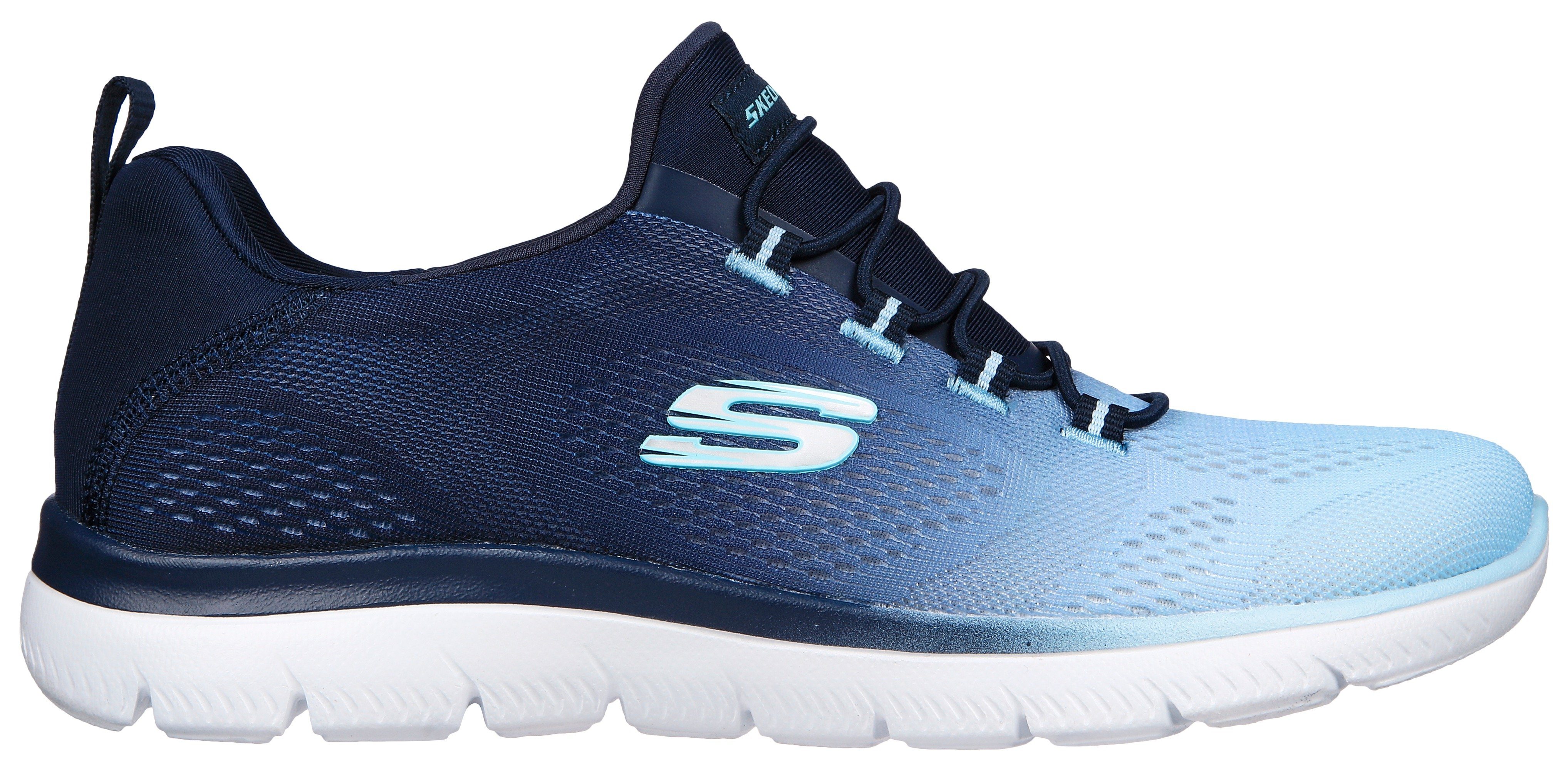Skechers Slip-on sneakers SUMMITS BRIGHT CHARMER Instapschoen, slipper, vrijetijdsschoen met mooie kleurverloop