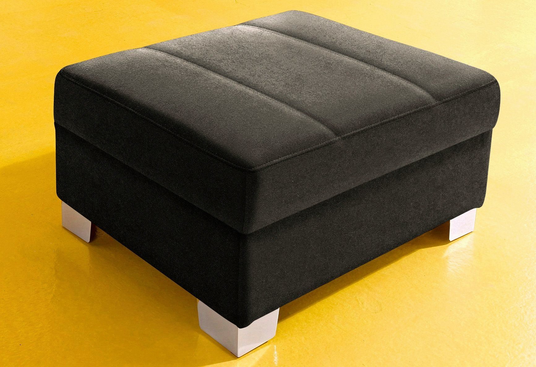 INOSIGN Hocker Turah met modern quilting past bij de serie, b/d/h: 85/61/40 cm, ook in leer