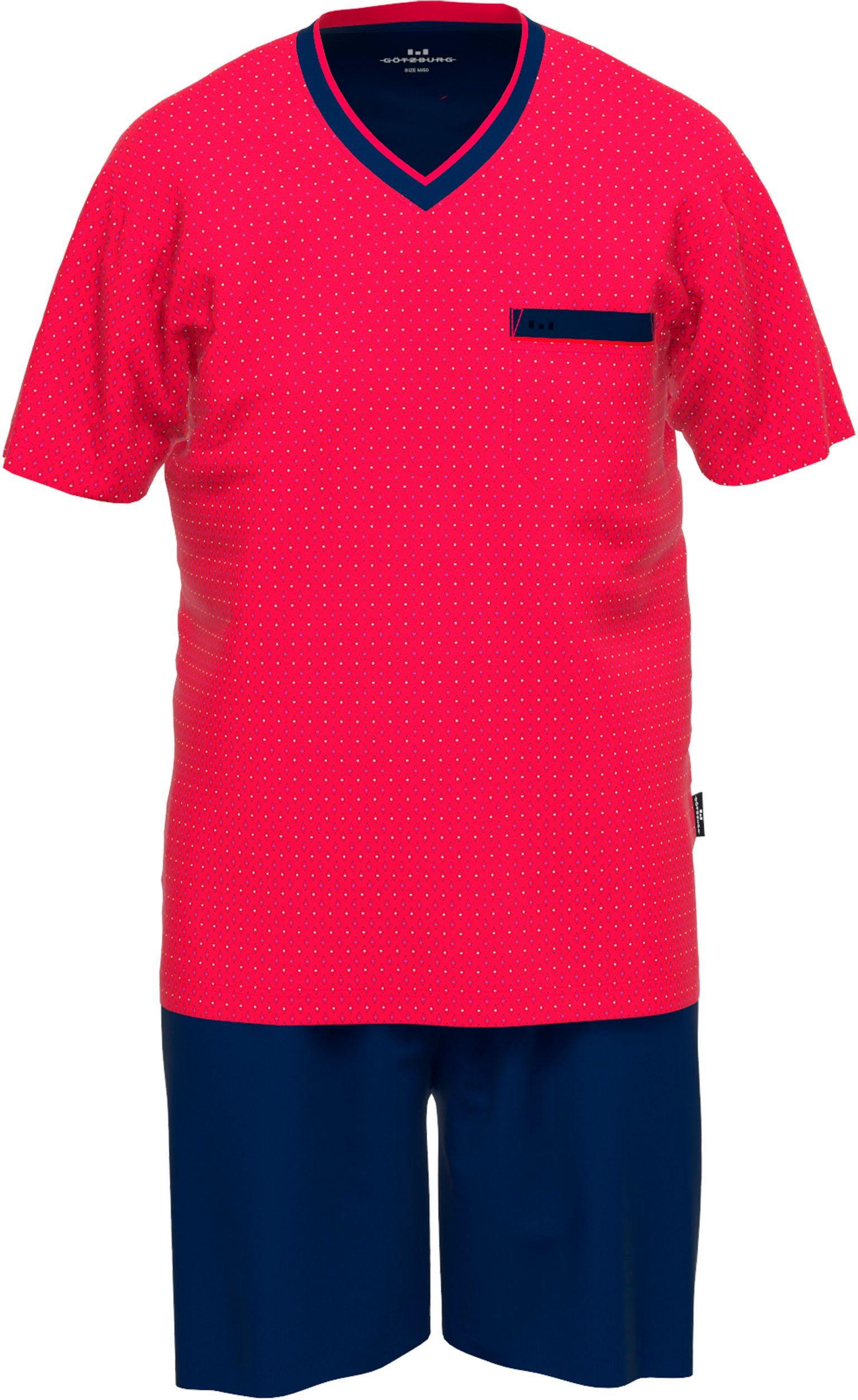 GÖTZBURG Shortama Manhattan met praktische borstzak (2-delig)