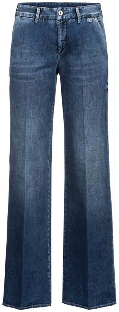 Herrlicher Wijd uitlopende jeans Lovely Flared Recycled Light Denim