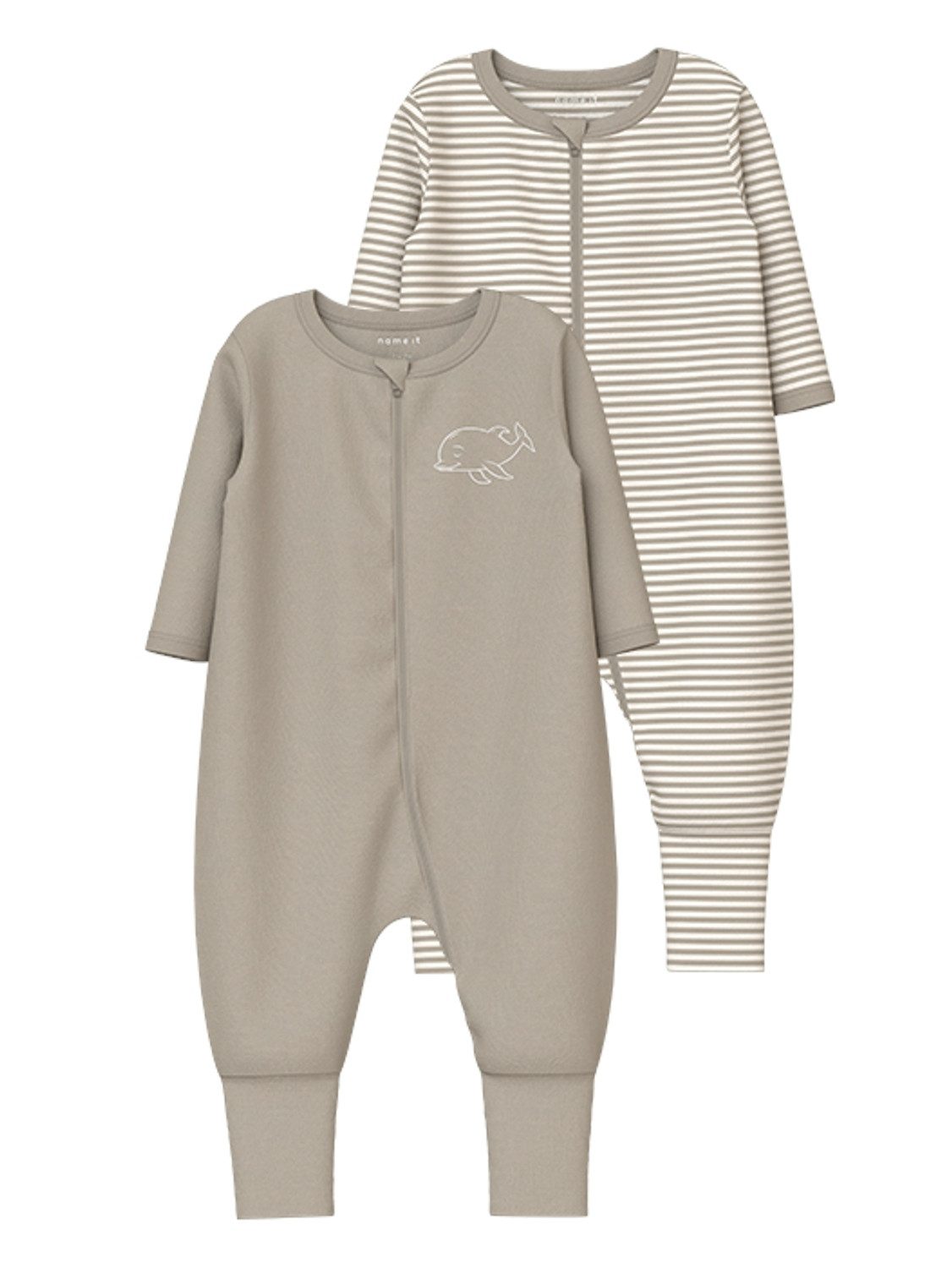 Name It Slaaponesie NBNNIGHTSUIT 2P ZIP FF Y D CORE 2 NOOS (set 2-delig)