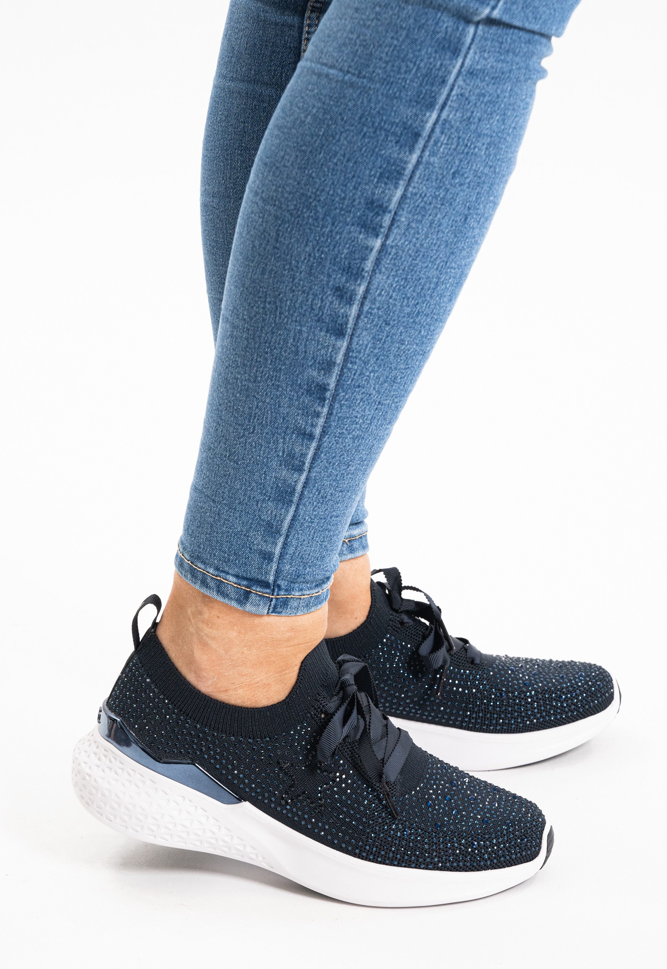 Ara Slip-on sneakers Maya , veterschoen, slipper in brei-look, h-breedte
