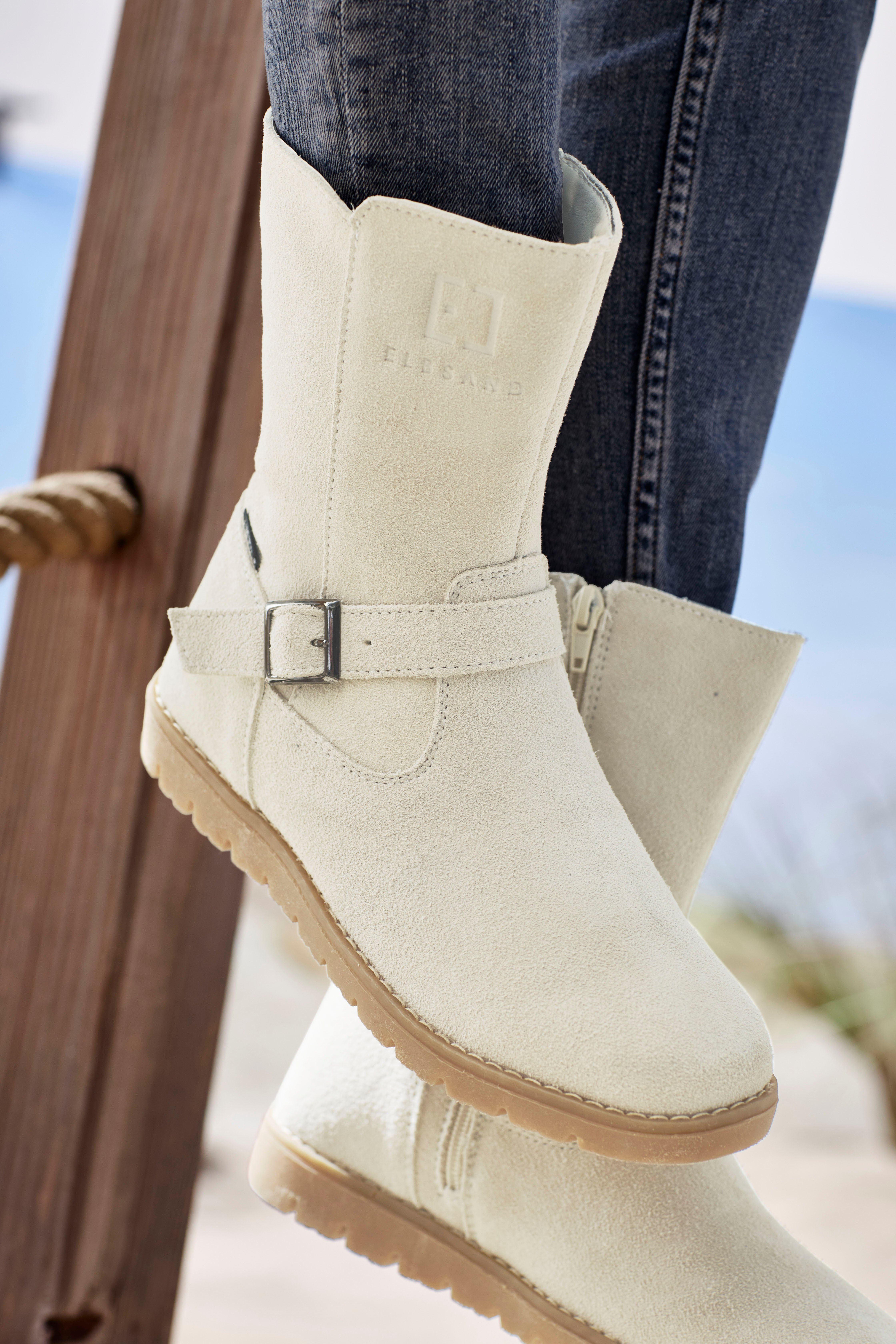 Elbsand Winterlaarzen Boots, winter enkellaars, leer, wind- & waterafstotende Tex-membraan