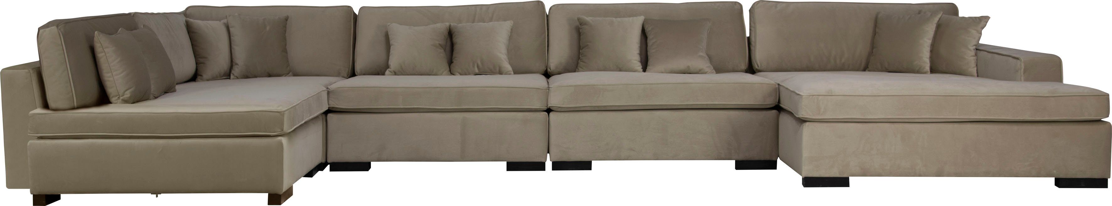 Guido Maria Kretschmer Home&Living Zithoek Skara XXL U-vorm Loungebank XXL met binnenveringsinterieur, in vele overtrekkwaliteiten
