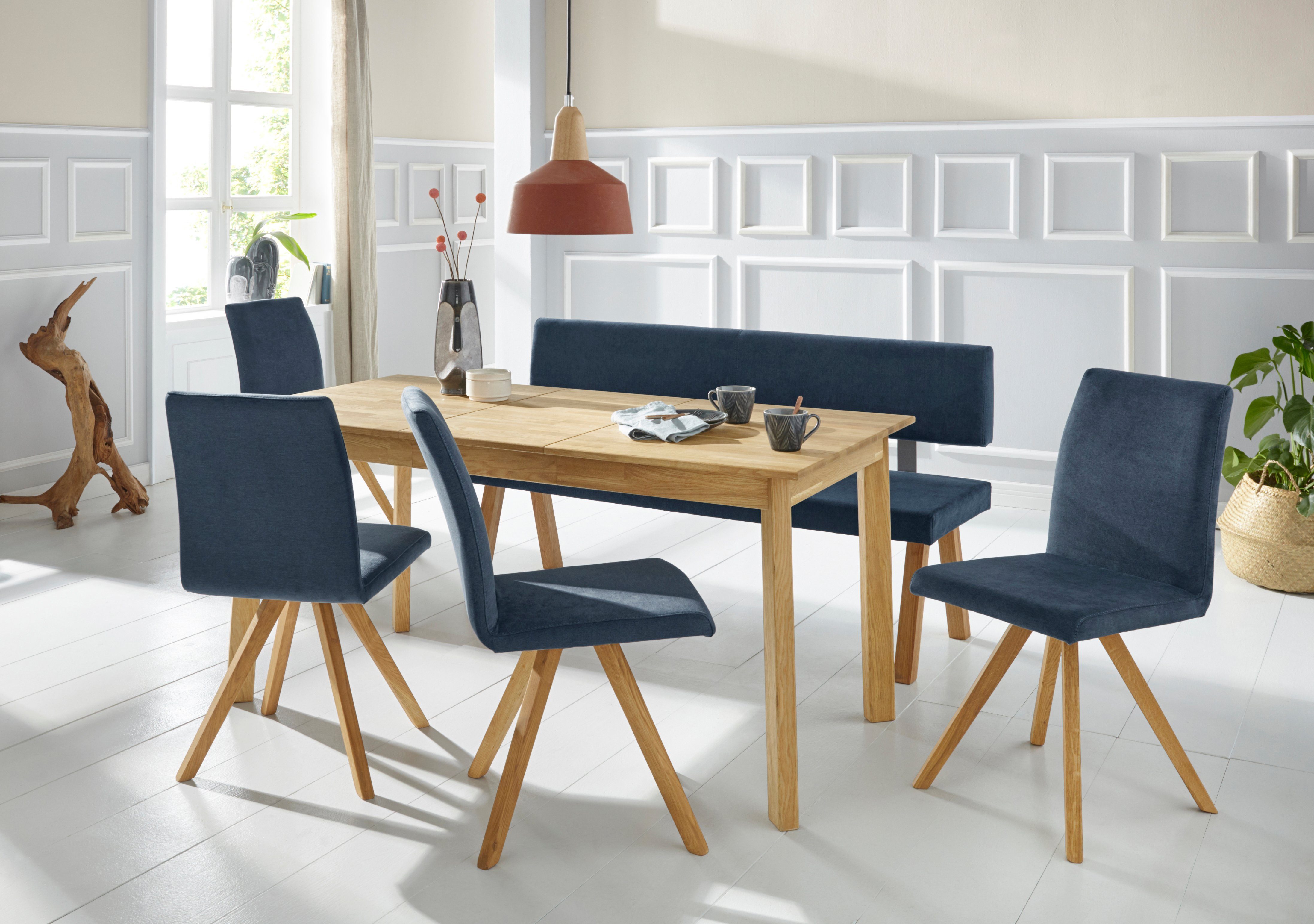 Home affaire Bank Mobilar rio met rugleuning en van massief hout