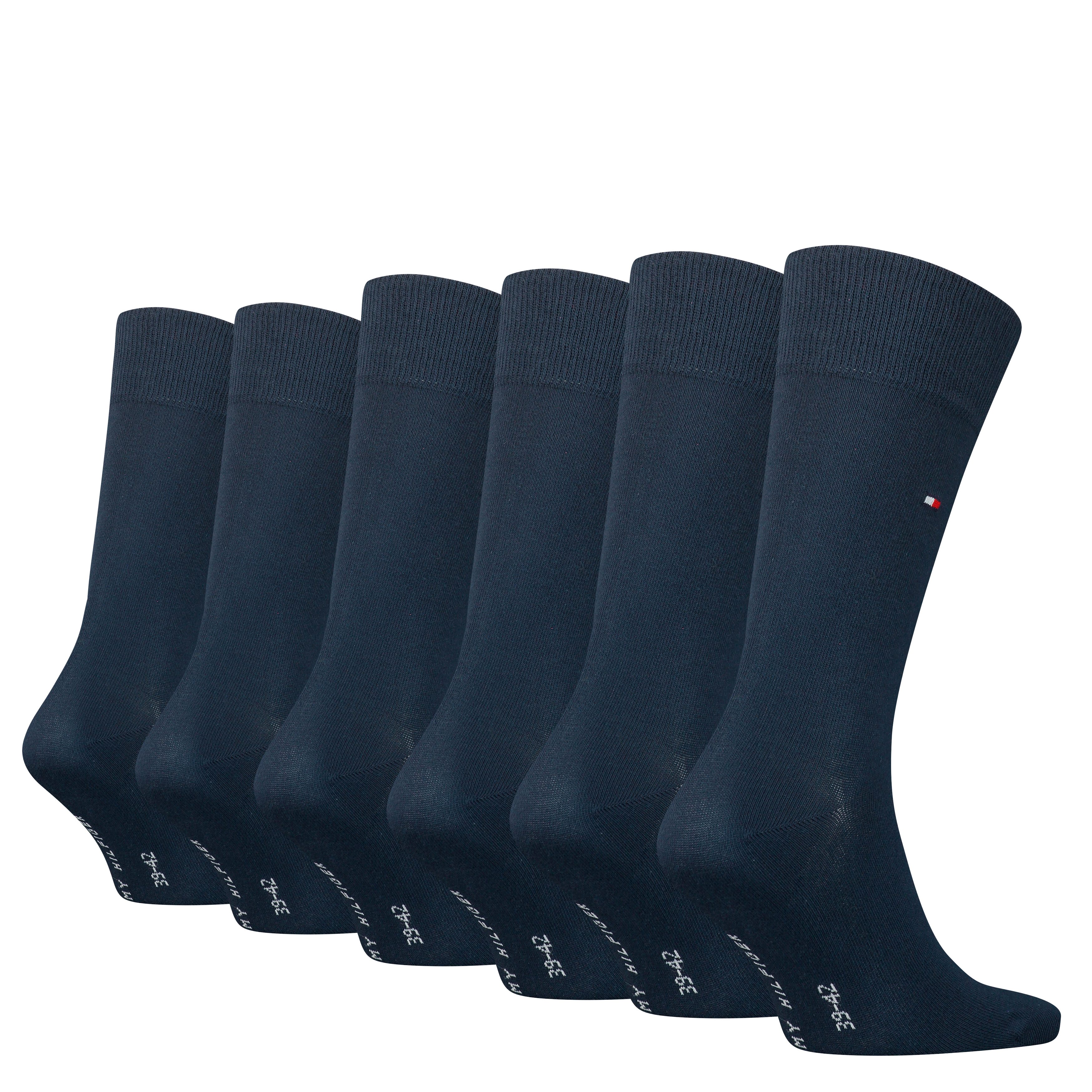 Tommy Hilfiger Sokken TH MEN SOCK 6P ECOM Gekamd katoen, ademend, drukvrije tailleband (set, 6 paar, 6 paar)