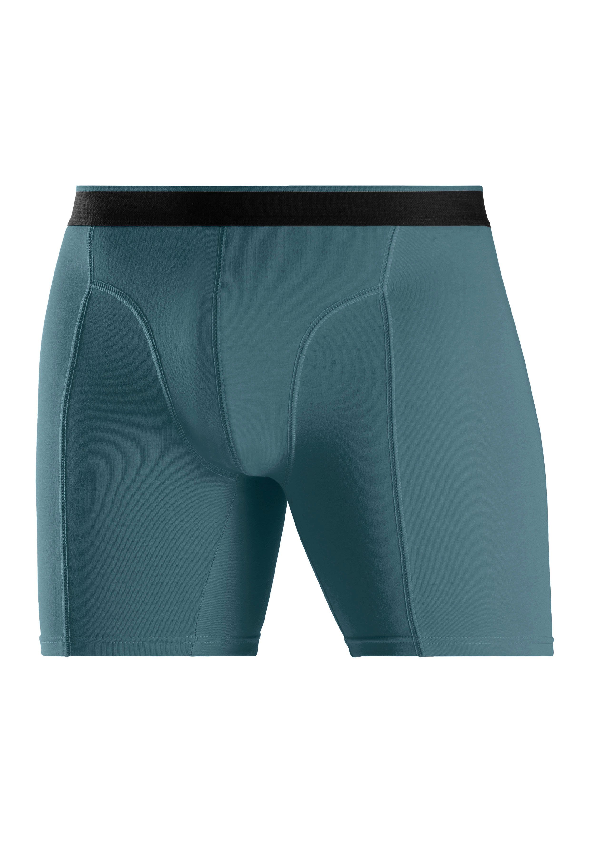 AUTHENTIC LE JOGGER Lange boxershort met twee kleuren geweven band en langere pijpen (set 5 stuks)