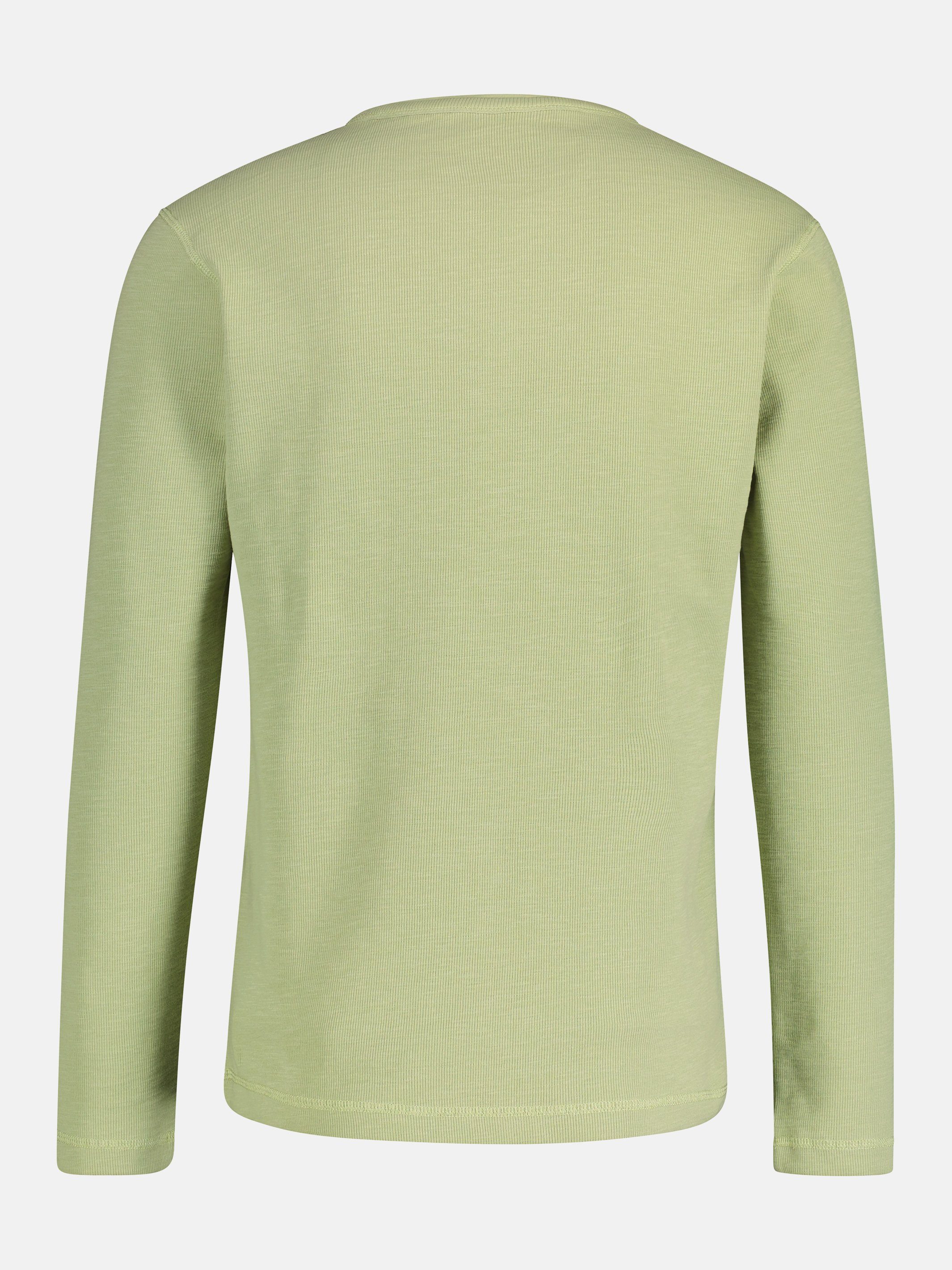 Lerros Sweatshirt LERROS lange mouw serafino met logostiksel