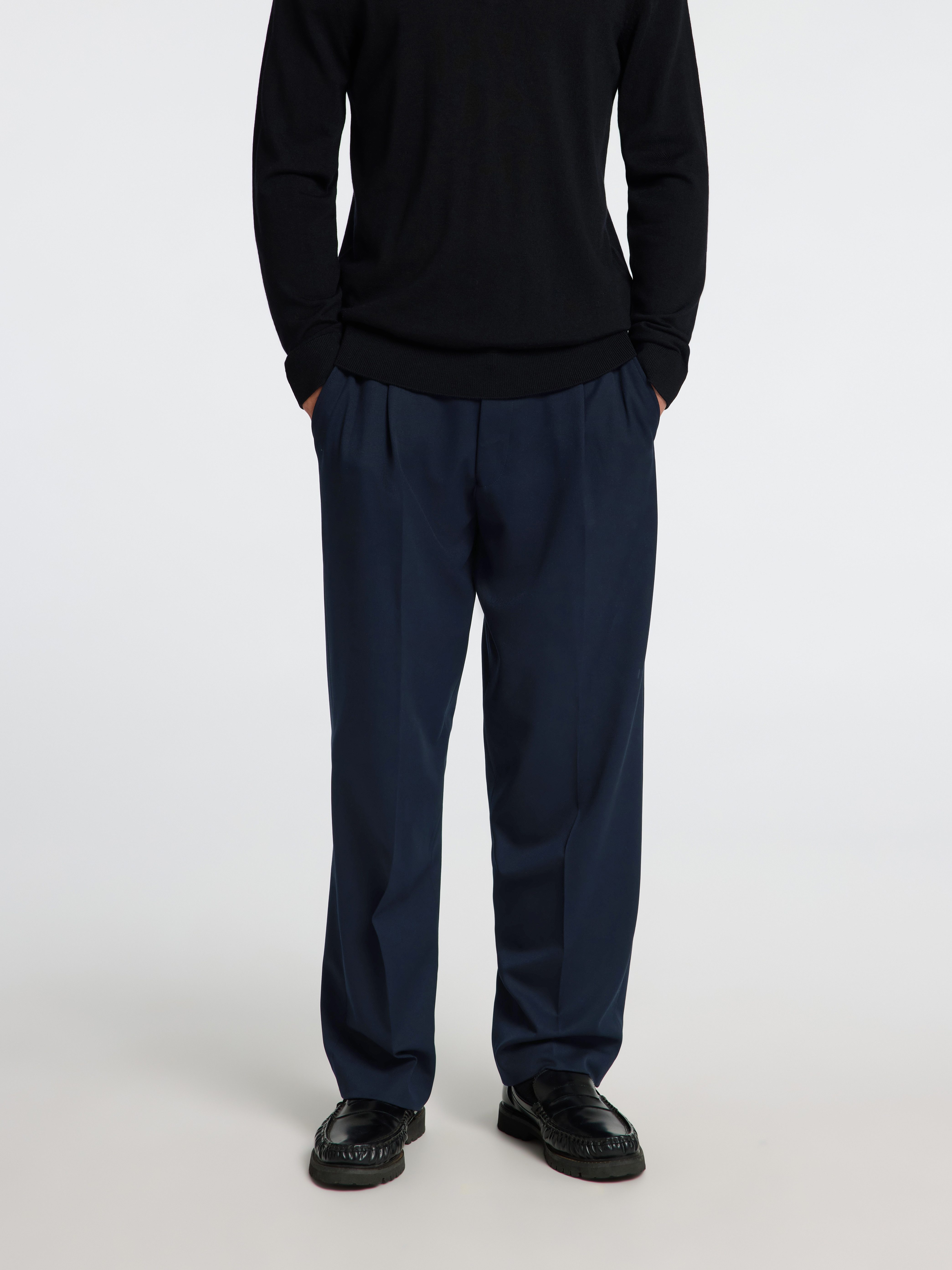 SELECTED HOMME Chino SLH220-LOOSE FINN FLEX PANTS NOOS heren chino's maat M blauw