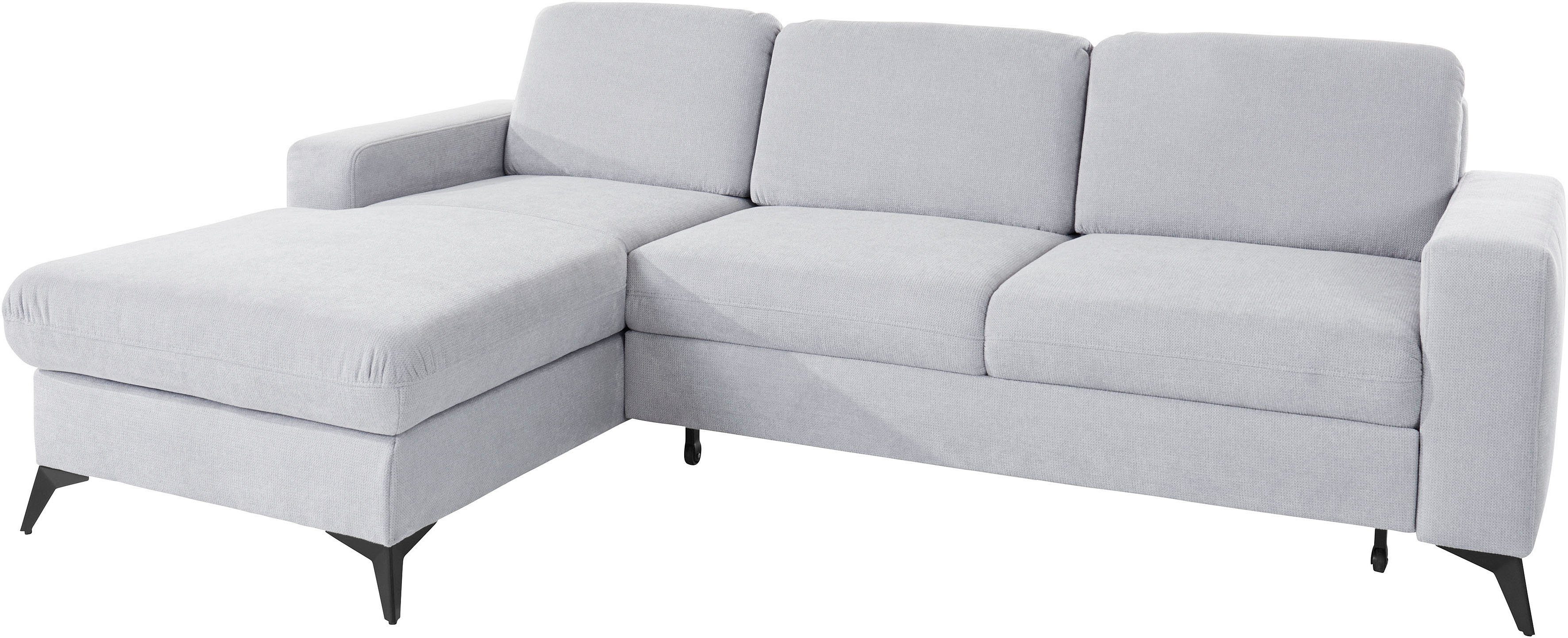 Places of Style Hoekbank Lolland L-vorm Naar keuze met slaapfunctie en bedkist, binnenvering