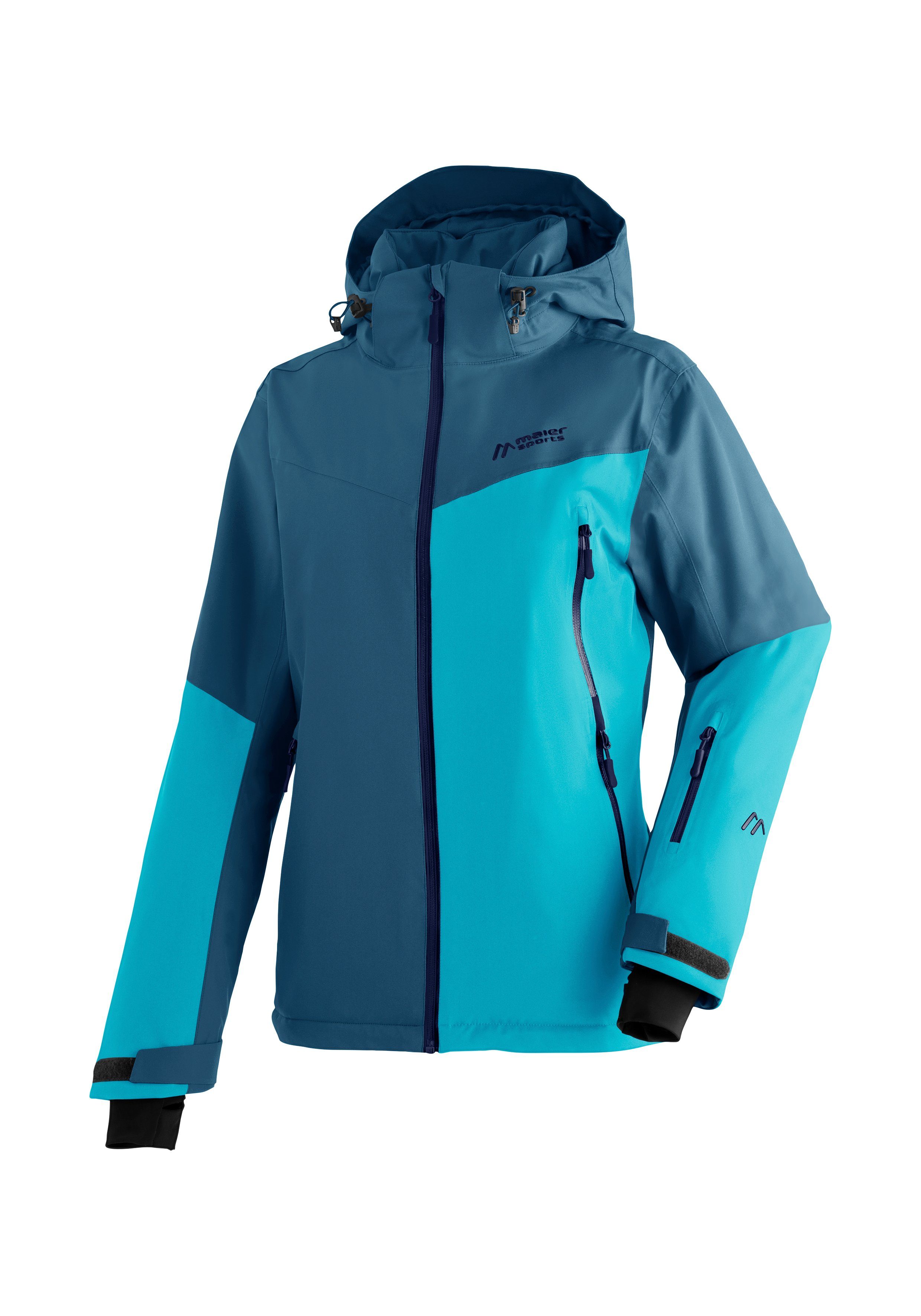 Maier Sports Ski-jack Nuria Dames winterjas, wind- en waterdicht, 3 ritszakken, regular fit