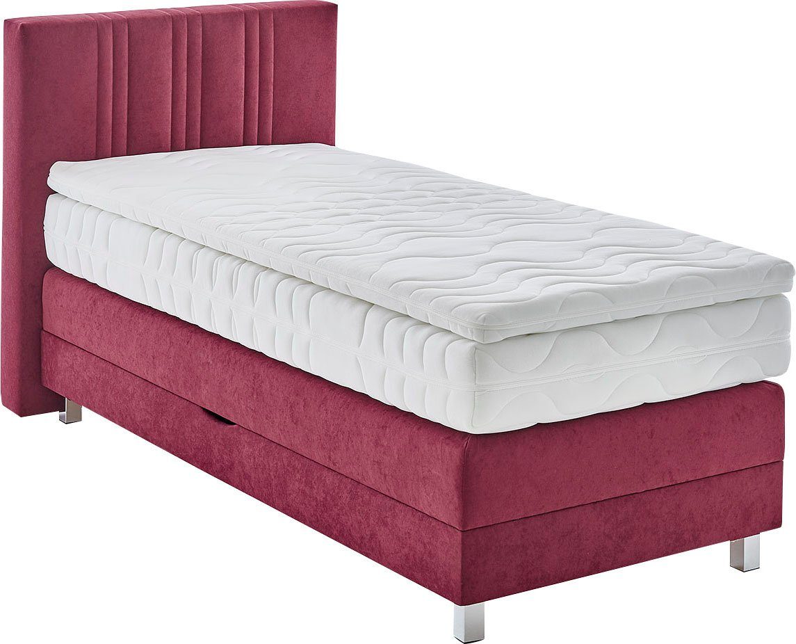 Westfalia Polsterbetten Boxspring naar keuze met bedkist en topmatras boxsprings rood