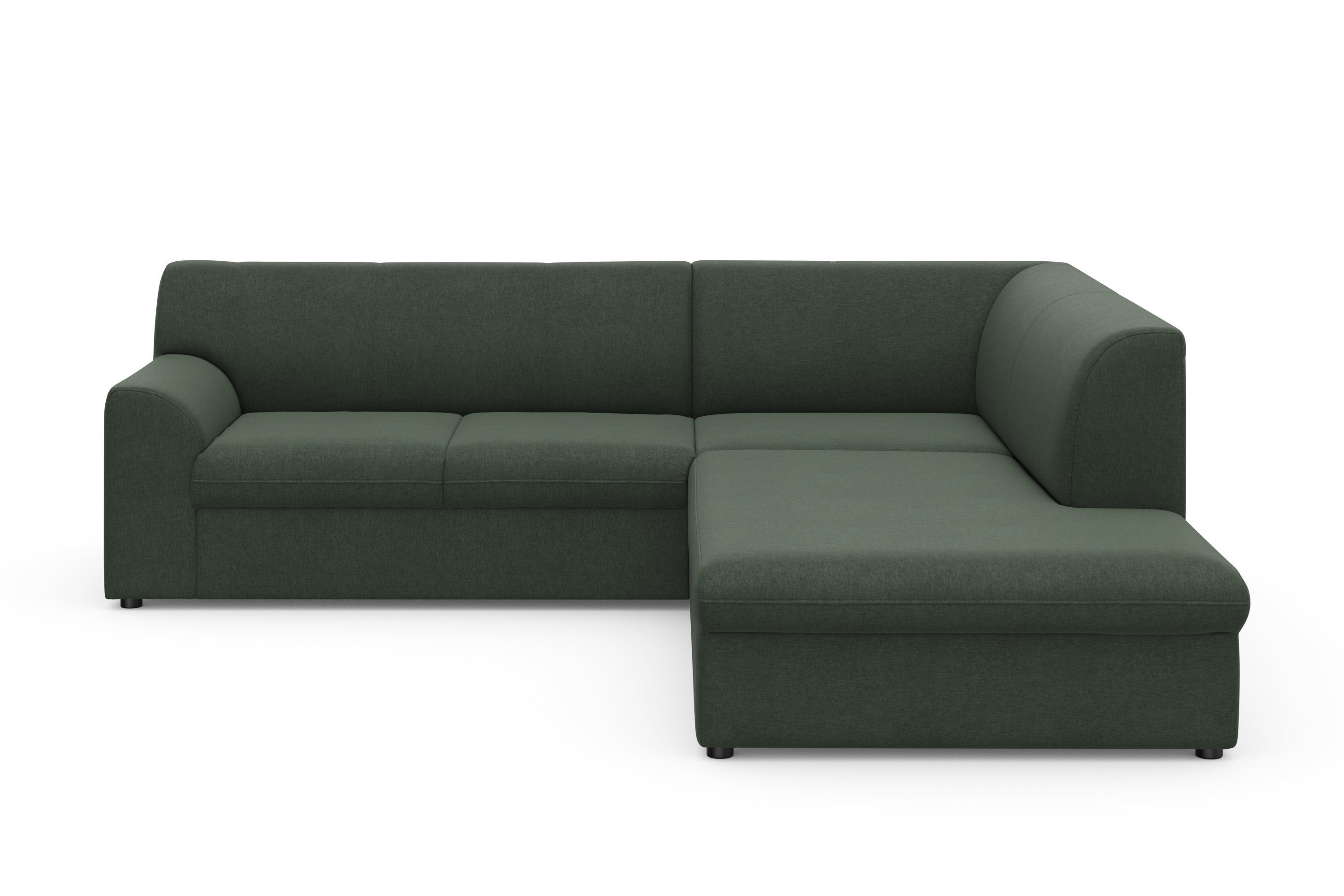 DOMO collection Hoekbank Topper L-vorm met ottomane, naar keuze met slaapfunctie