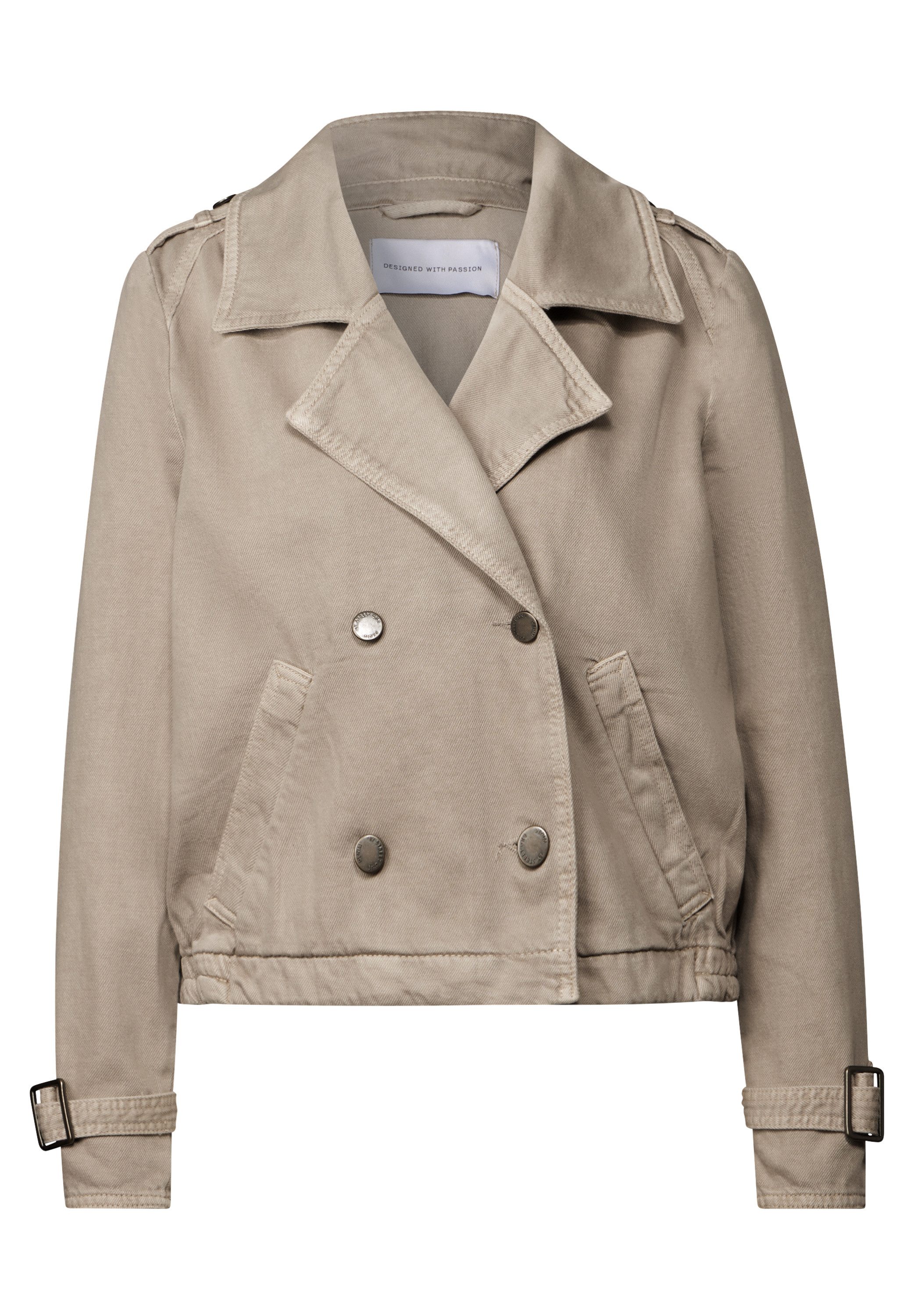 STREET ONE Kort jack in trench-look, jeansjack-stijl