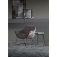 furninova loungestoel egon quilt prettige loungestoel met aantrekkelijke decoratieve naden, in scandinavisch design grijs